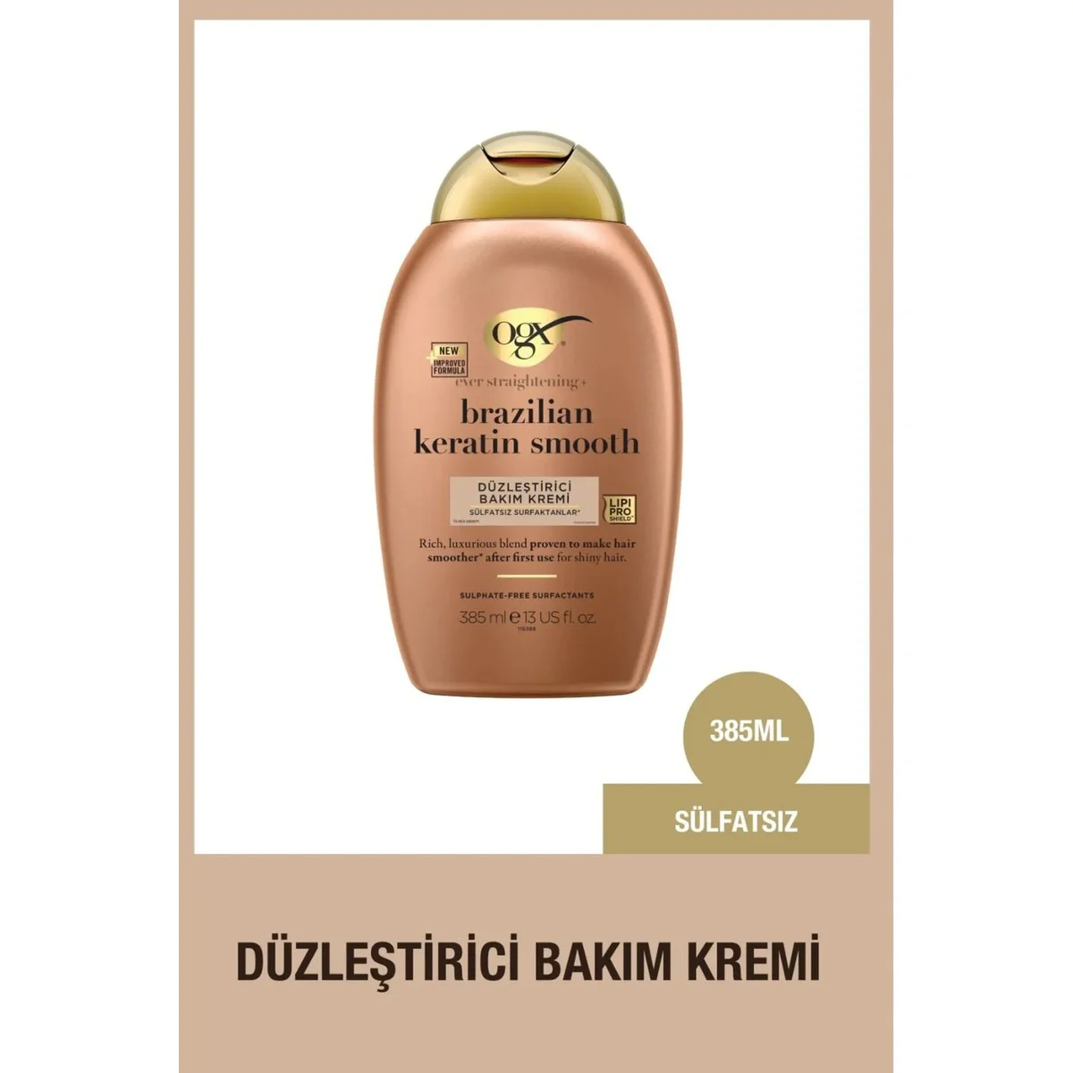 OGX Brazilian Keratin Smooth Sülfatsız Bakım Kremi 385 ml OGX Brazilian Keratin Smooth Sülfatsız Bakım Kremi 385 ml Fiyatı, Yorumları ve Özellikleri
