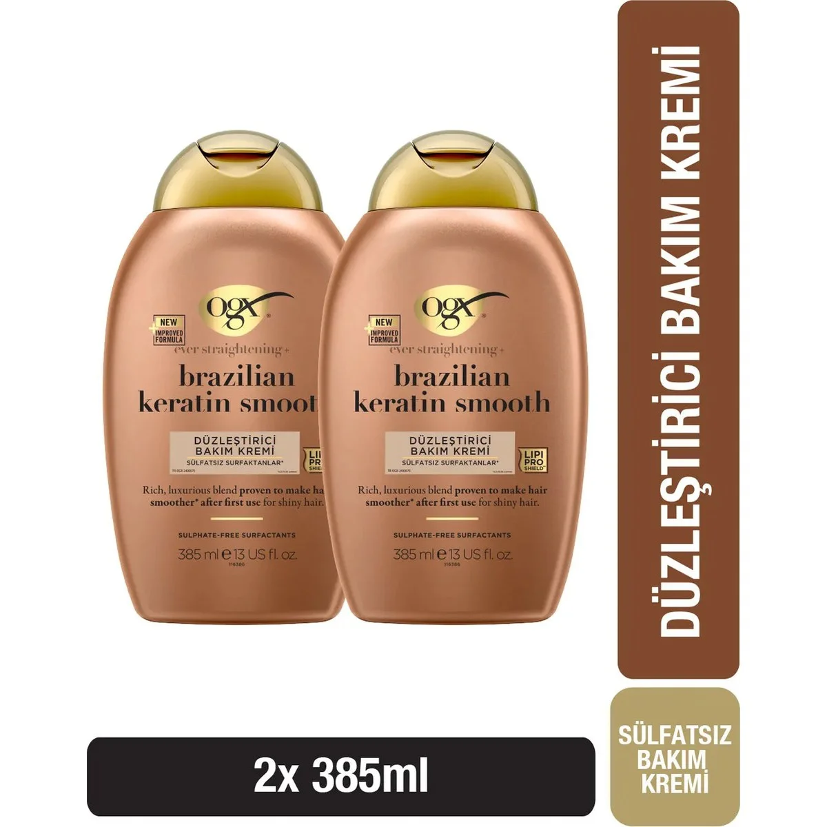 OGX Brazilian Keratin Smooth Sülfatsız Bakım Kremi 385 ml OGX Brazilian Keratin Smooth Sülfatsız Bakım Kremi 385 ml Fiyatı, Yorumları ve Özellikleri