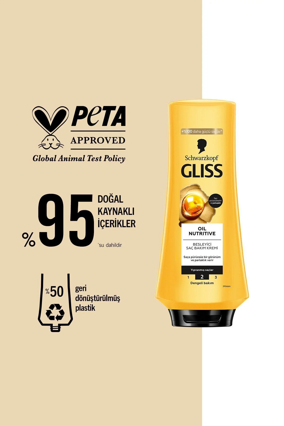 Oil Nutritive Şampuan 400ml + Saç Kremi 360ml + Sıvı Saç Kremi 200 ml
