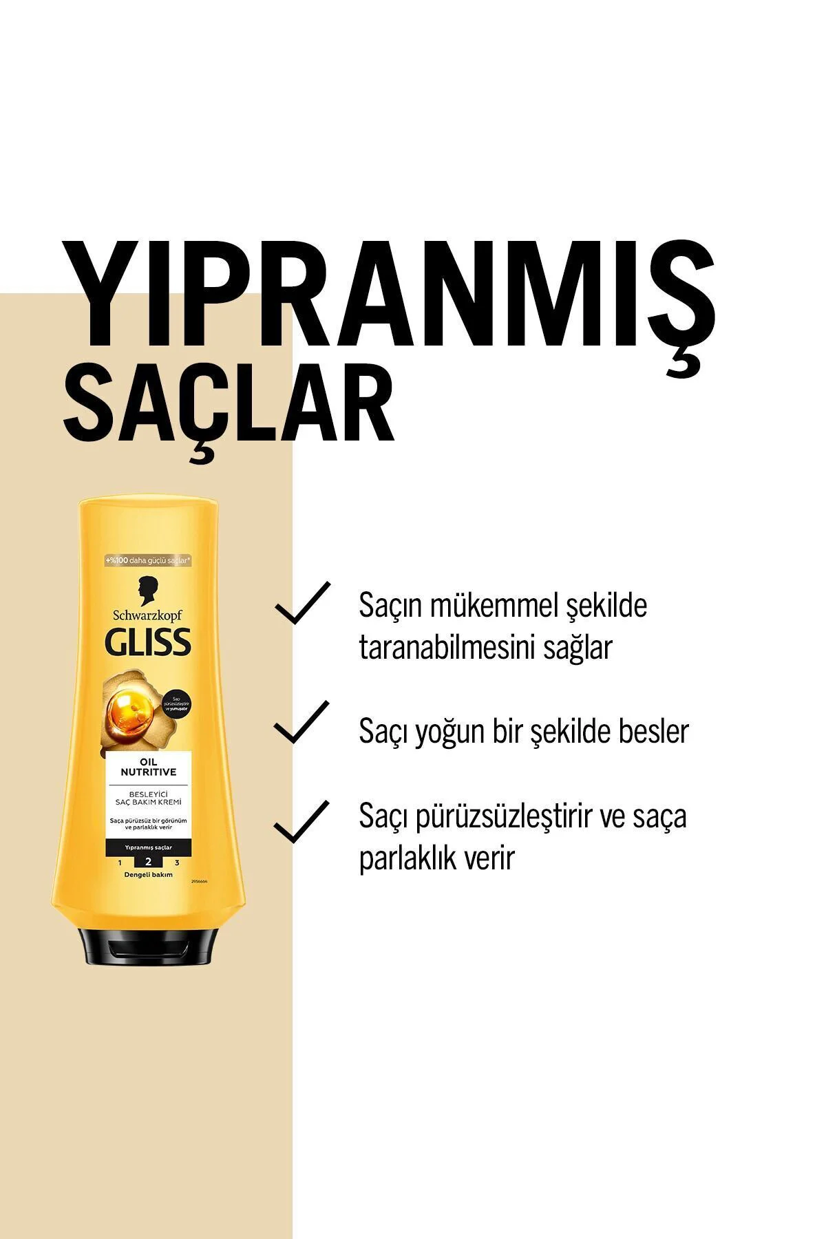 Oil Nutritive Şampuan 400ml + Saç Kremi 360ml + Sıvı Saç Kremi 200 ml