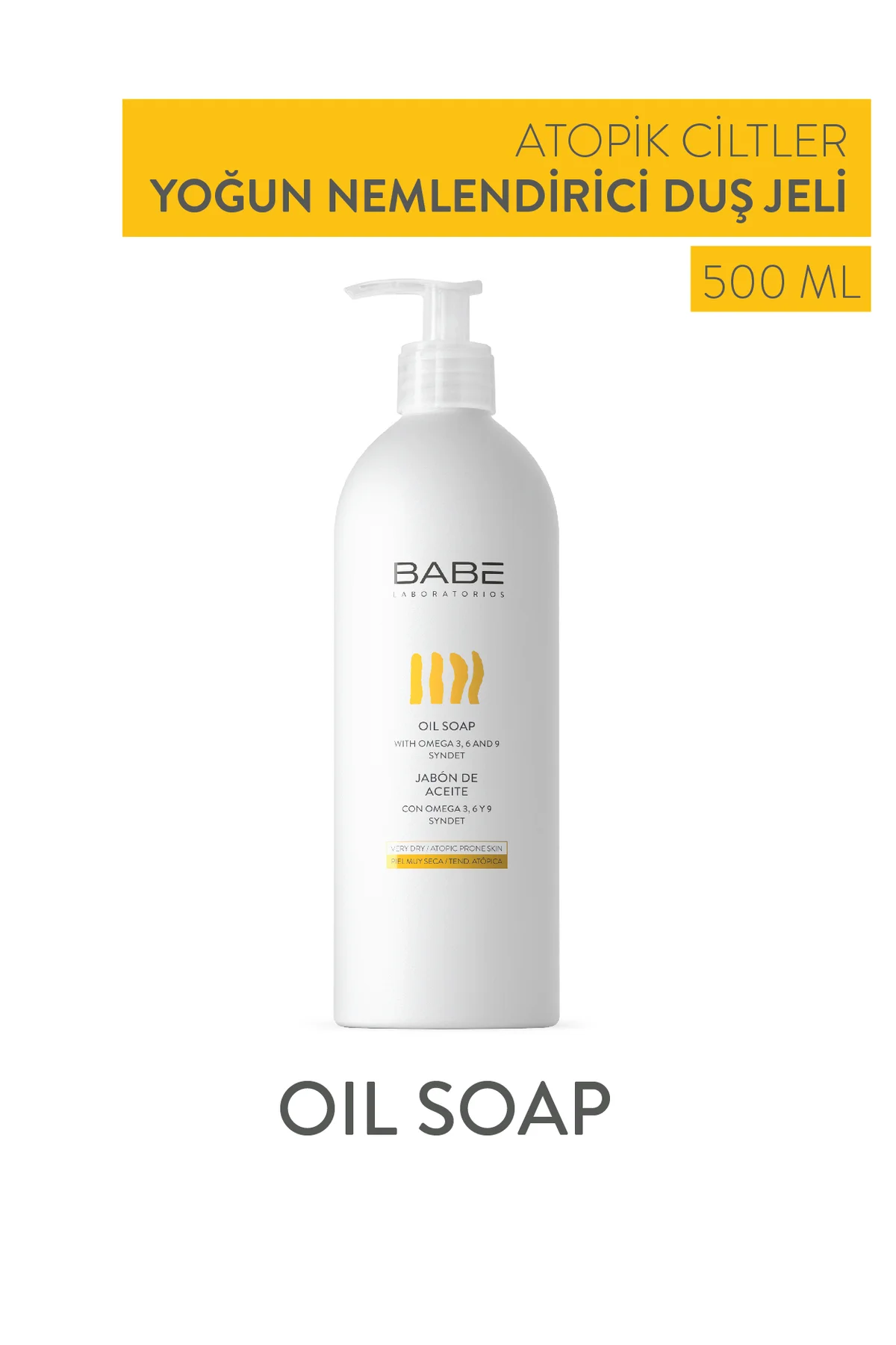 Oil Soap 500ml - Çok Kuru Ciltler için Vücut Yıkama Yağı Fiyatı, Yorumları ve Özellikleri
