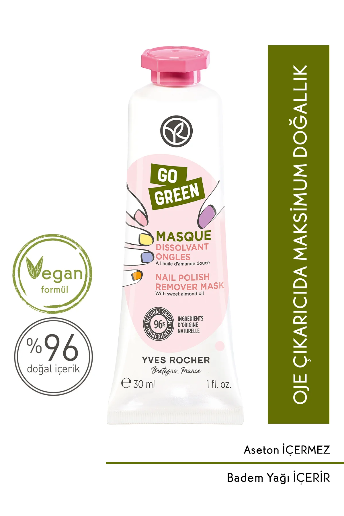 Oje Çıkarıcı Jel Krem - 30 ml