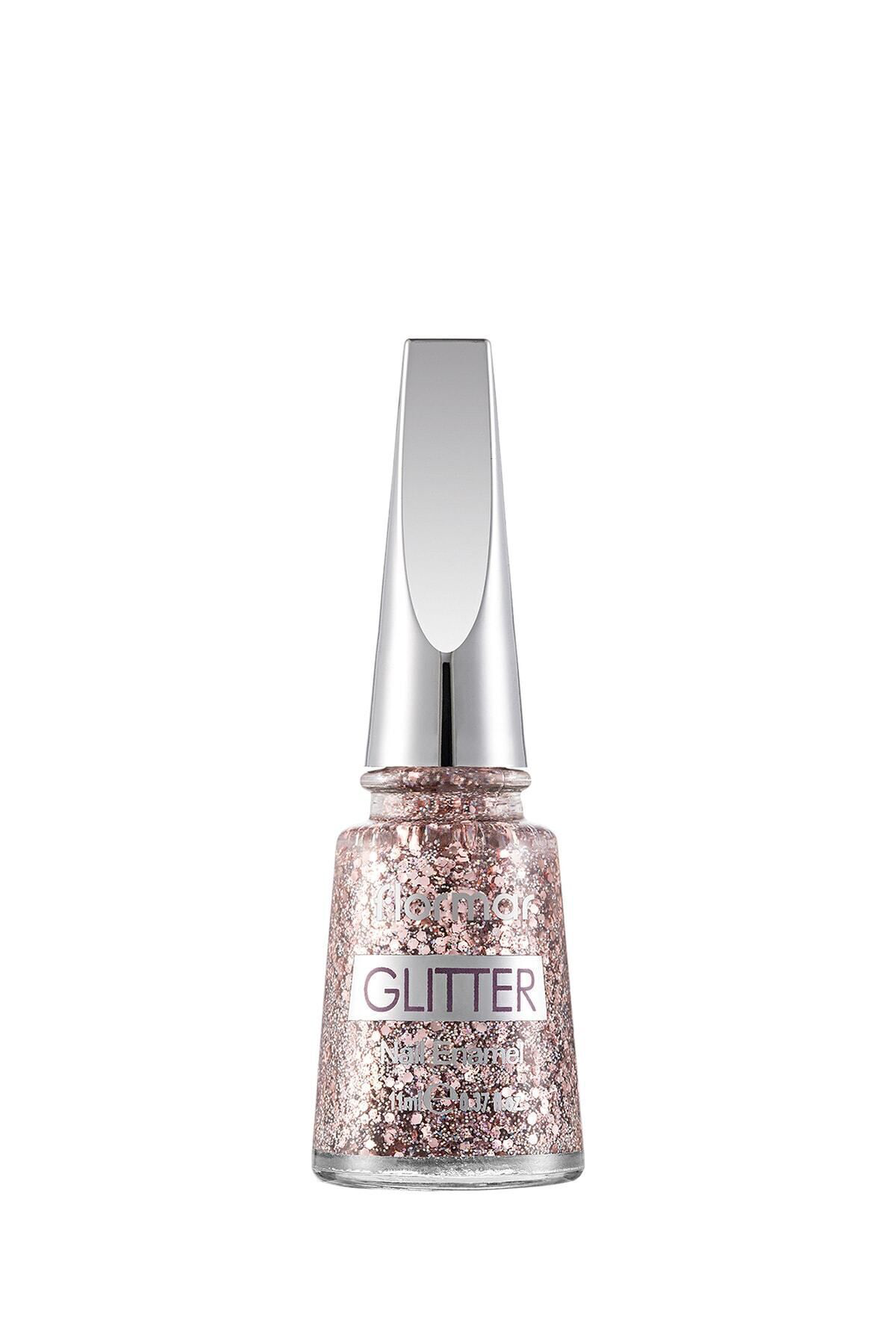 Oje - Glitter Nail Enamel Gl02 Pink Silver 34000006-gl02