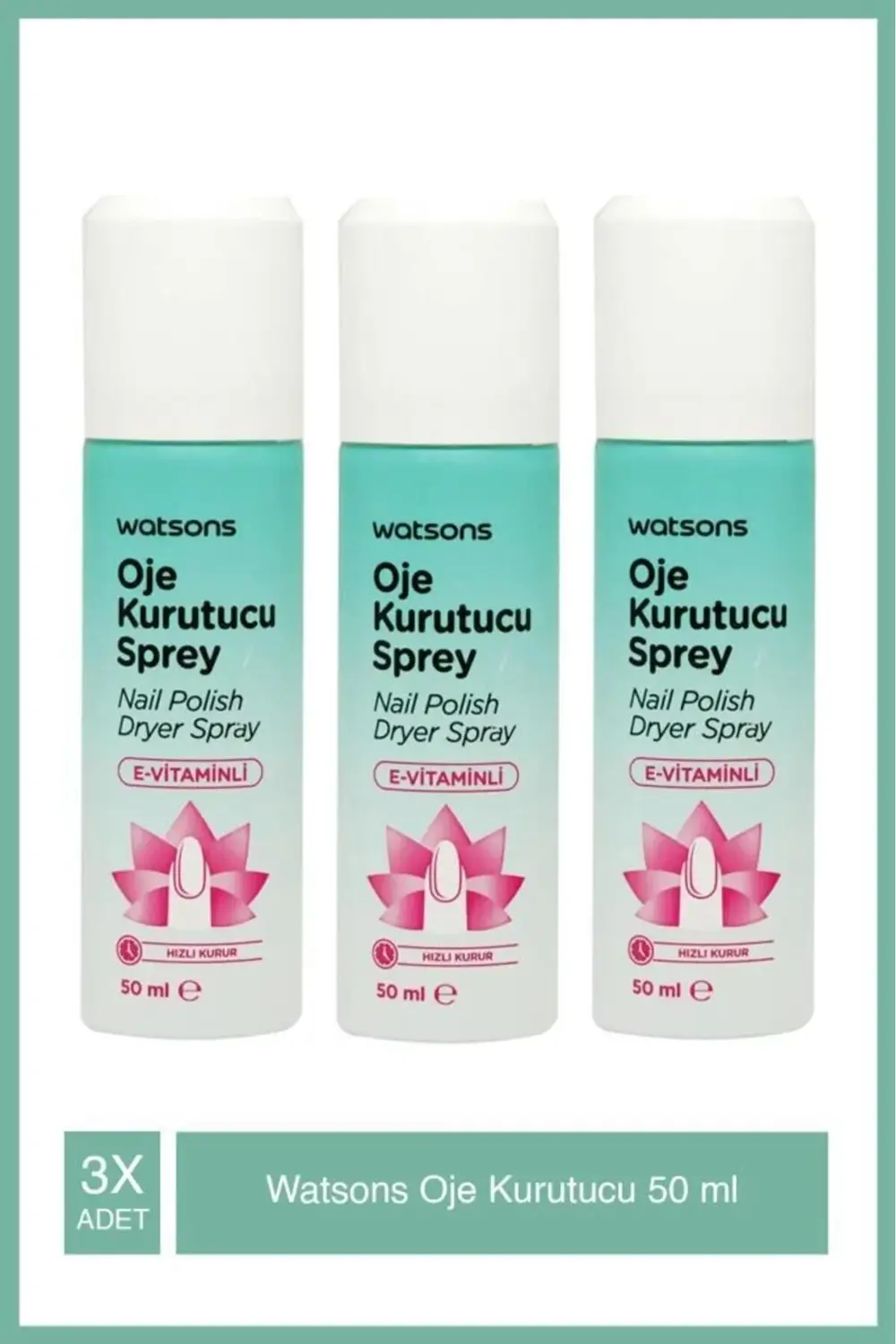 Oje Kurutucu 50 ml Tr X3 Adet