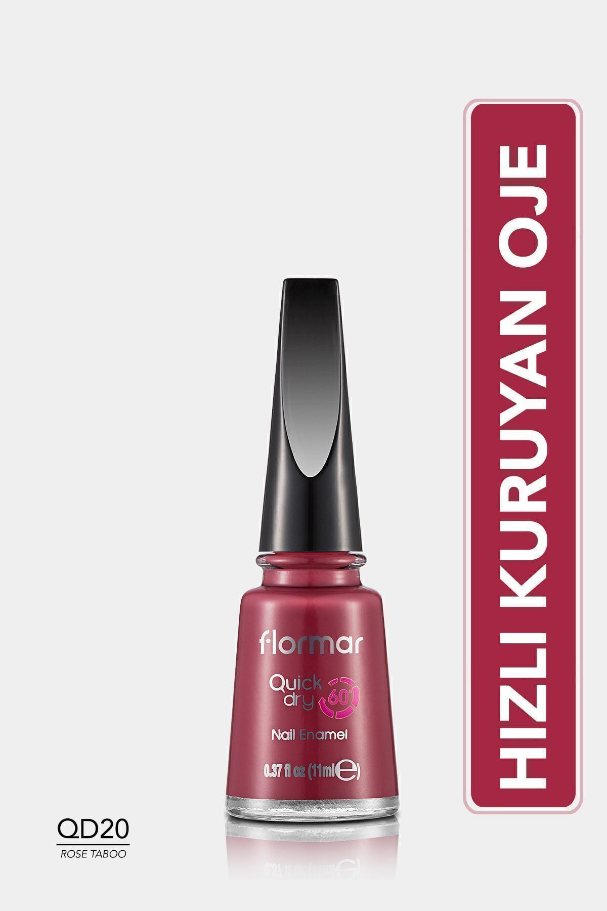 Flormar Oje - Quick Dry Nail Enamel Qd20 Rose Taboo 8690604378760