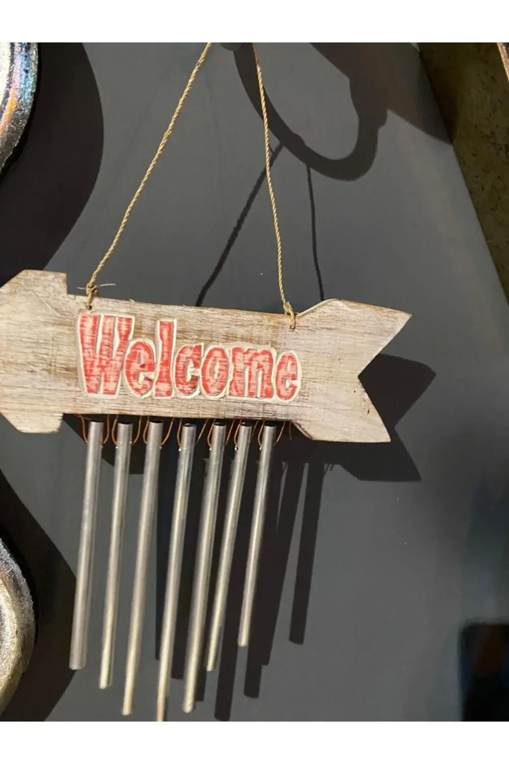 Ok Modelli Welcome Metal Çan Rüzgar Gülü