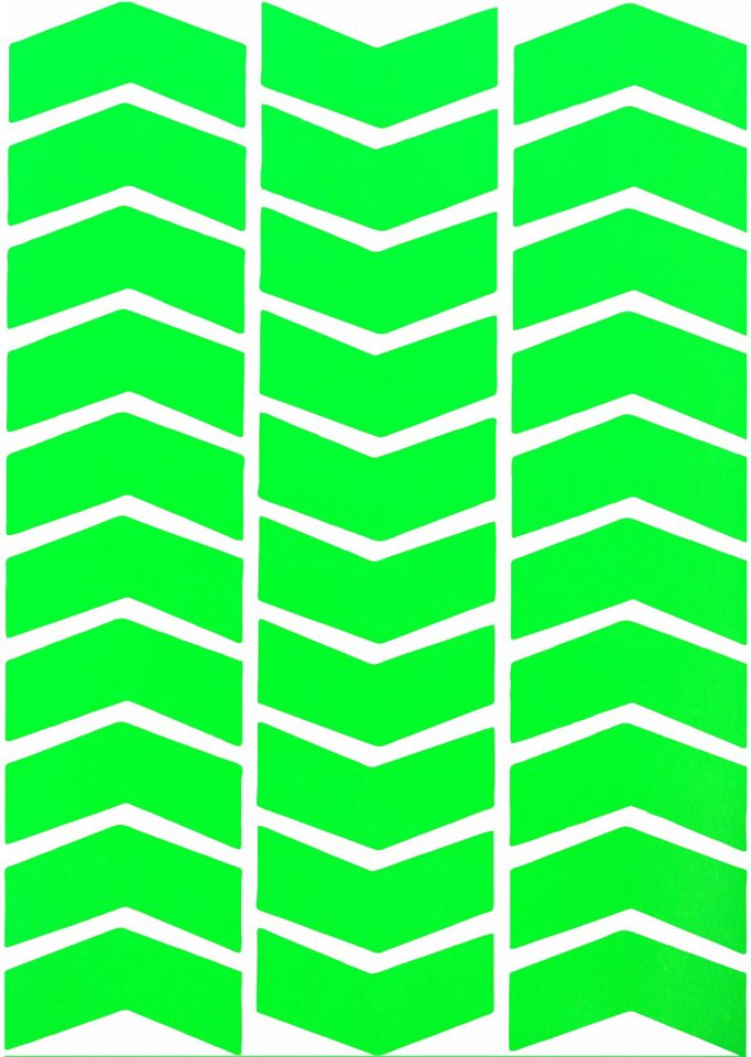 Çınar Extreme Ok Şeklinde Floresan Yeşil Sticker  