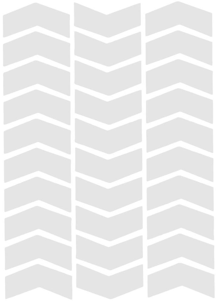 Çınar Extreme Ok Şeklinde Reflektif Beyaz Sticker  