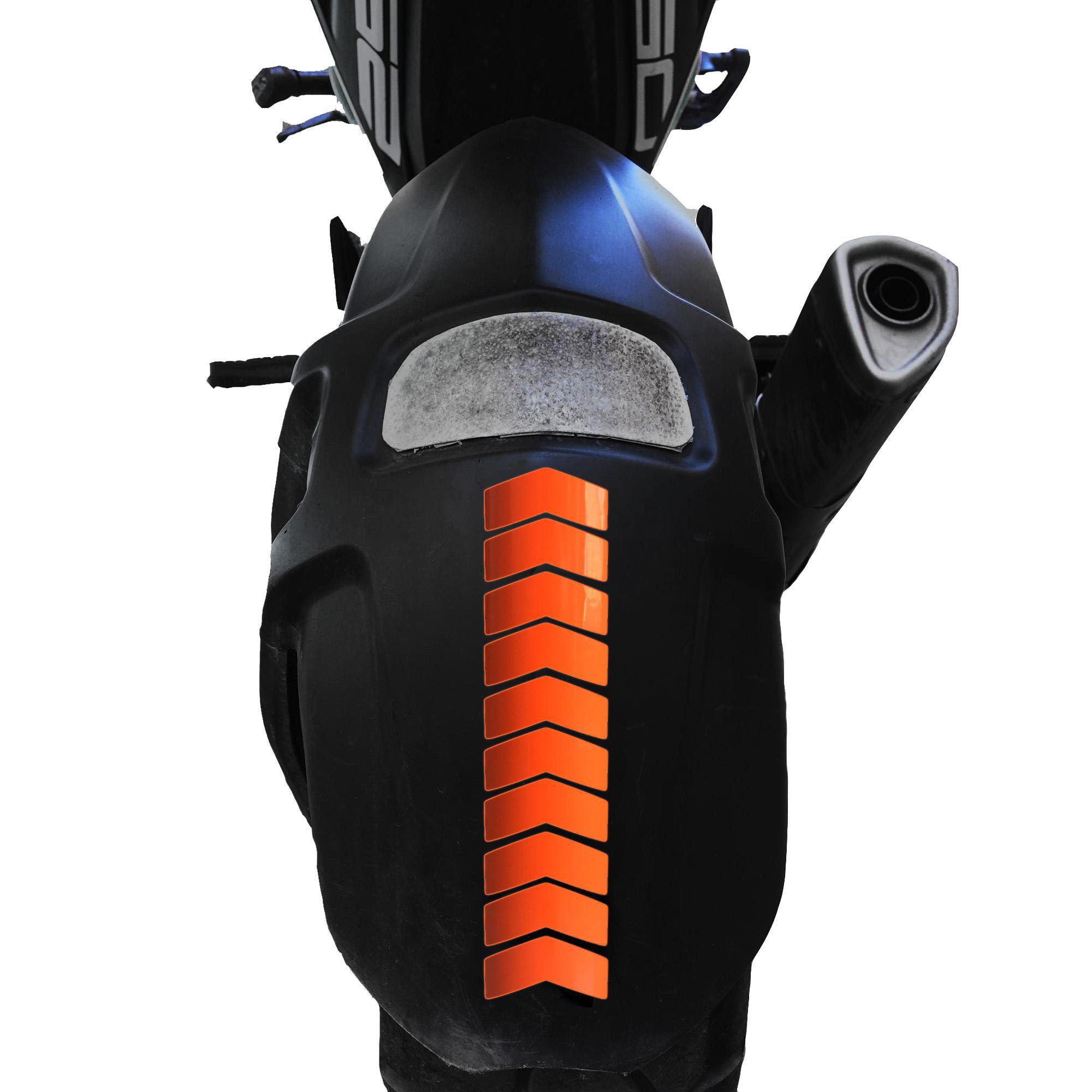 Çınar Extreme Ok Tasarımlı Alev Turuncusu Çamurluk Kask Sticker  