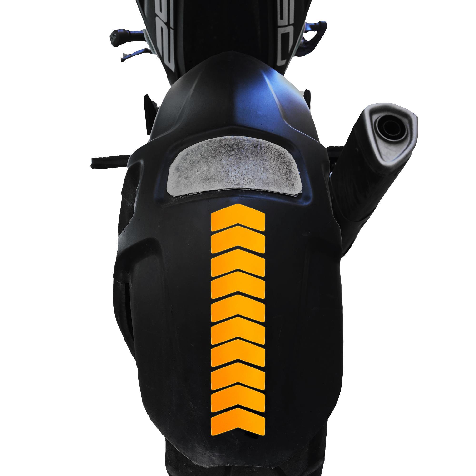 Çınar Extreme Ok Tasarımlı Floresan Turuncu Çamurluk Kask Sticker 