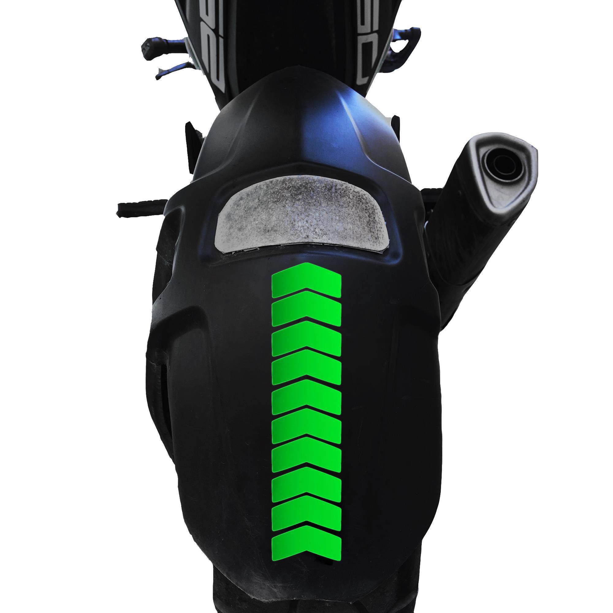 Çınar Extreme Ok Tasarımlı Floresan Yeşil Çamurluk Kask Sticker  