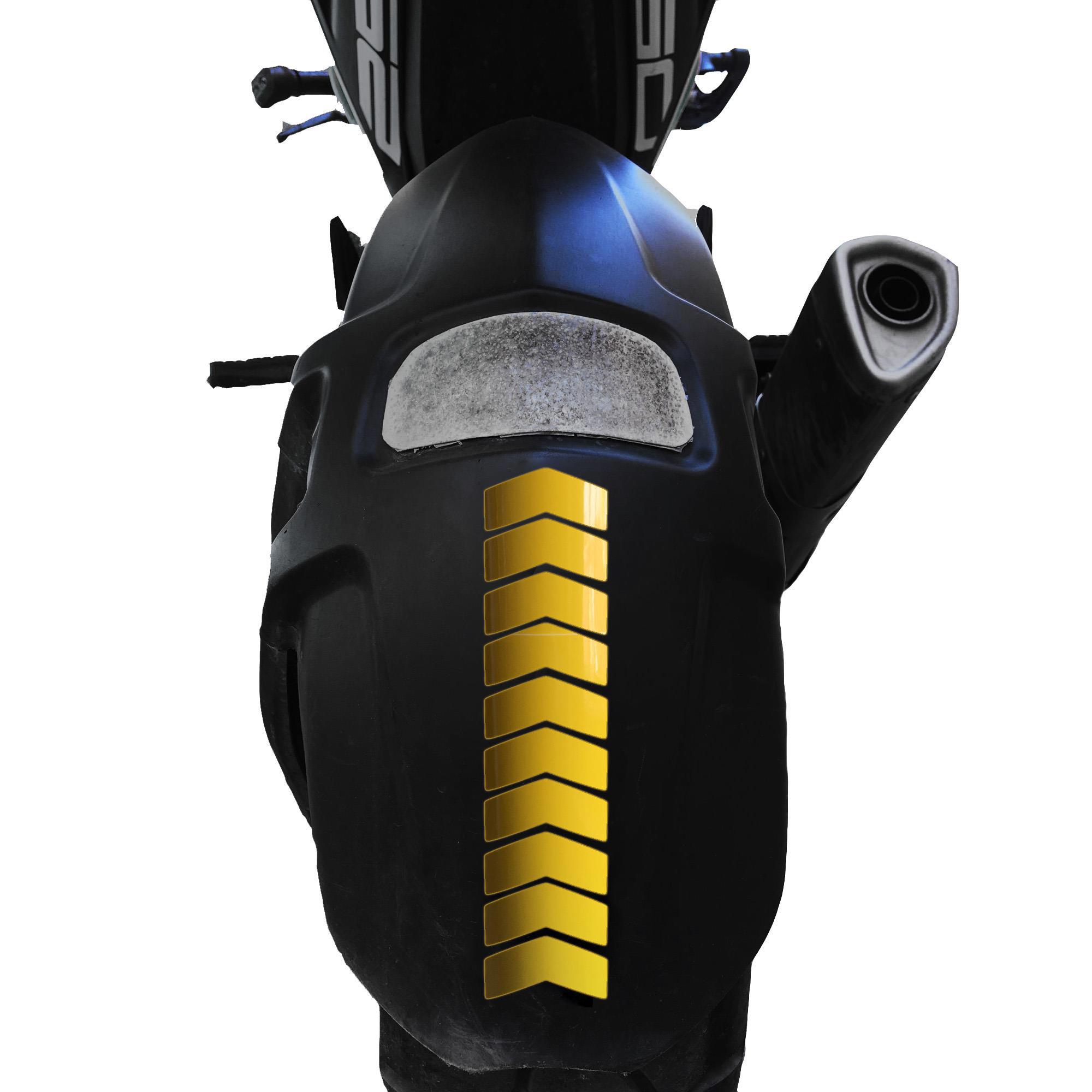 Çınar Extreme Ok Tasarımlı Limon Sarısı Çamurluk Kask Sticker  