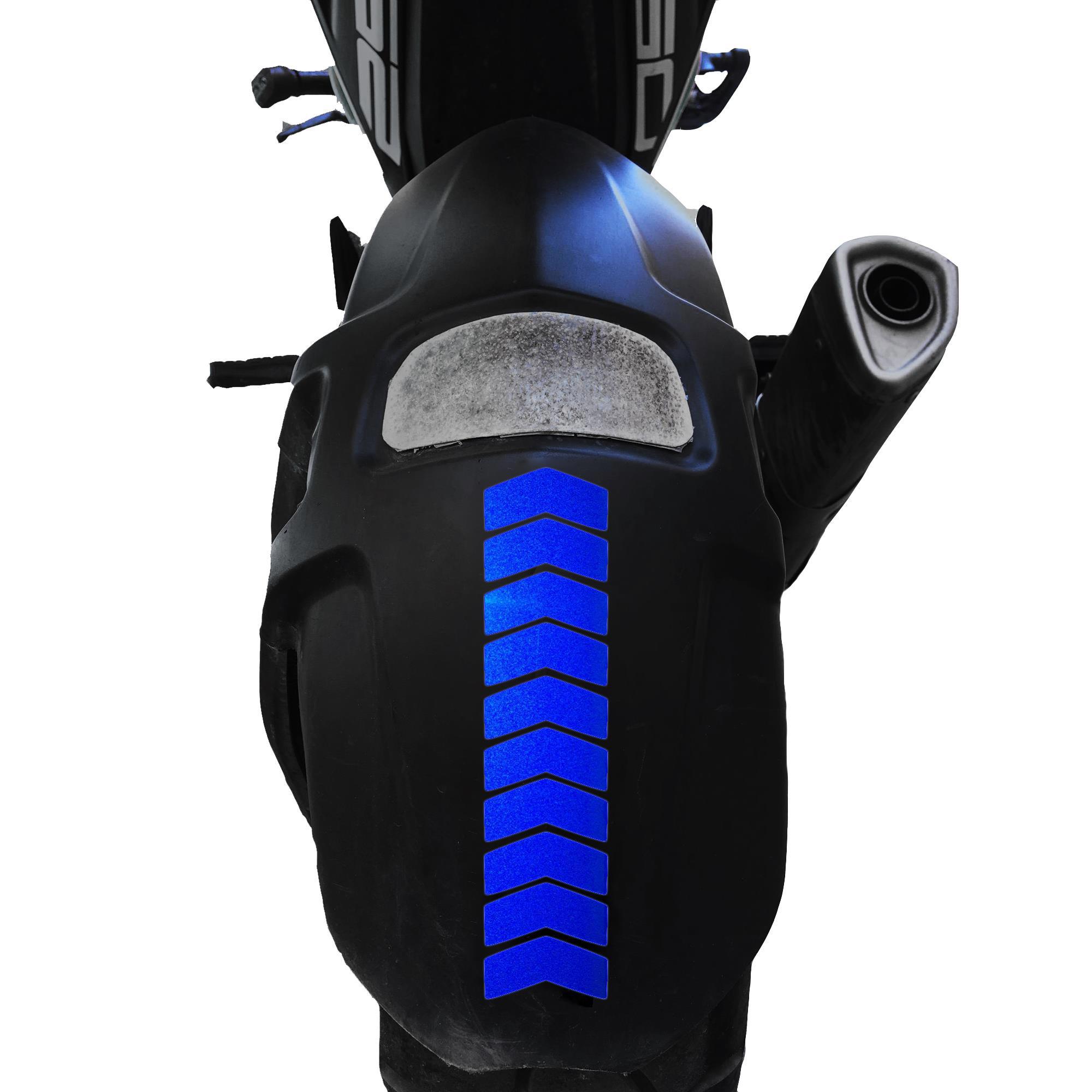 Çınar Extreme Ok Tasarımlı Reflektif Mavi Çamurluk Kask Sticker  