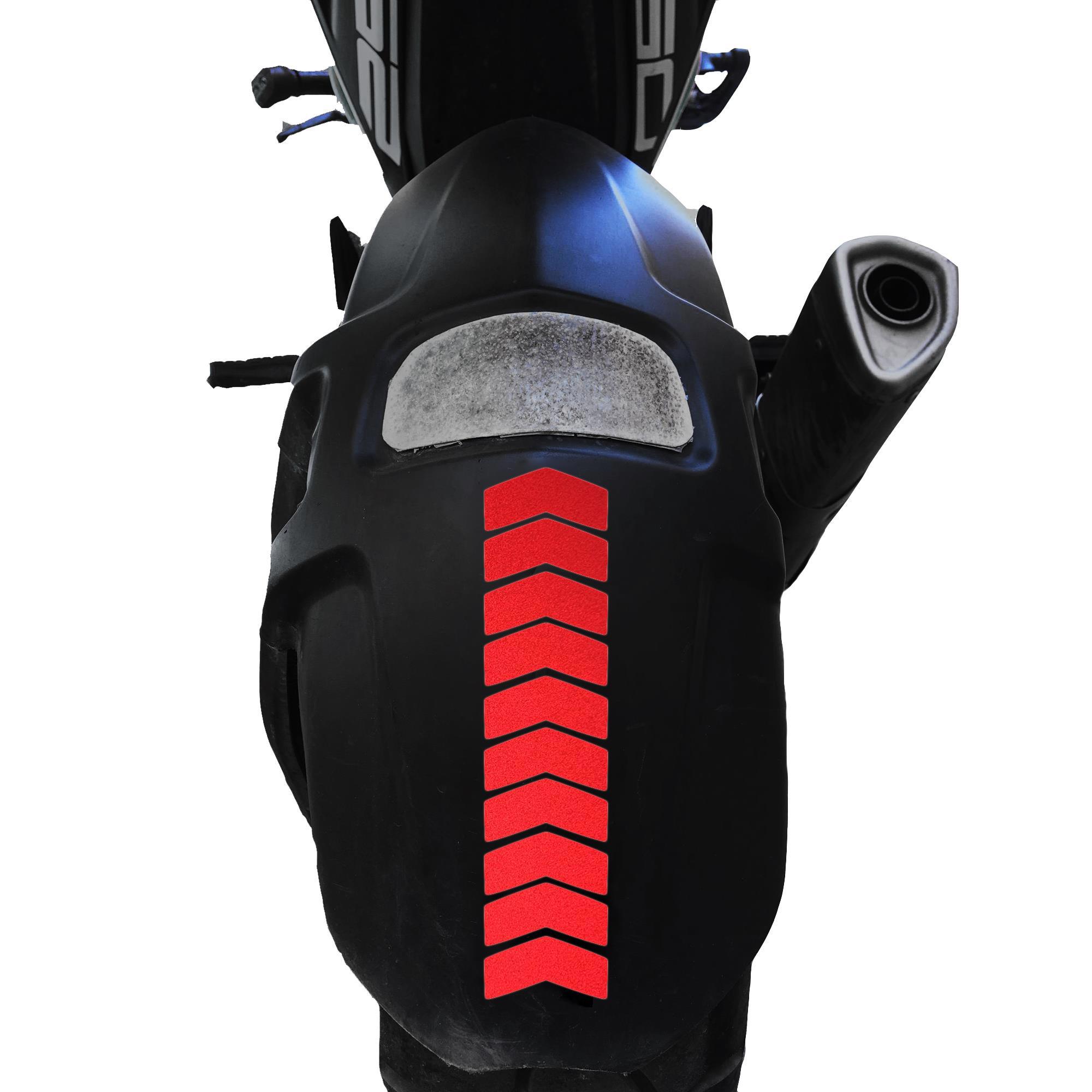 Çınar Extreme Ok Tasarımlı Reflektif Kırmızı Çamurluk Kask Sticker Çınar Extrem