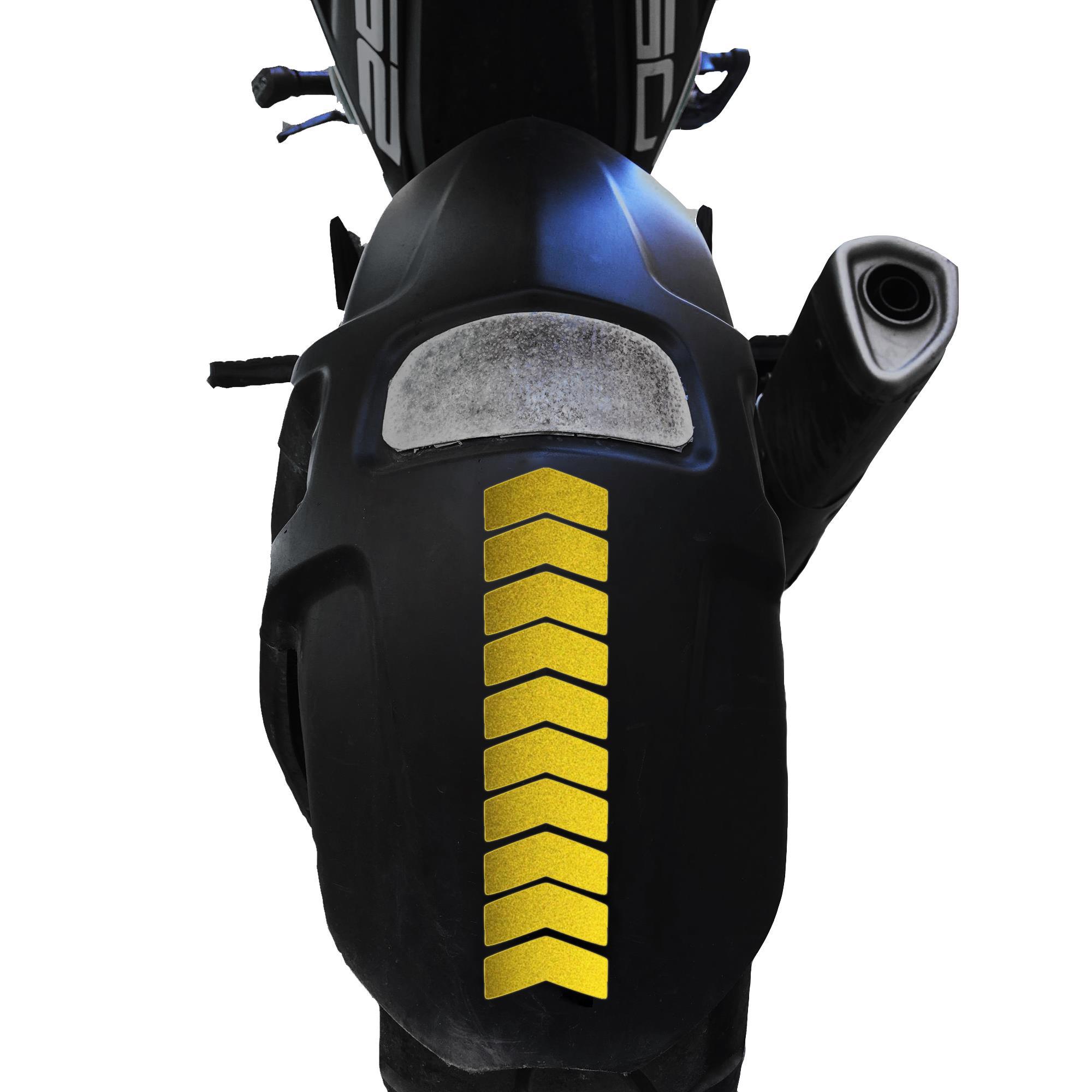 Çınar Extreme Ok Tasarımlı Reflektif Sarı Çamurluk Kask Sticker  