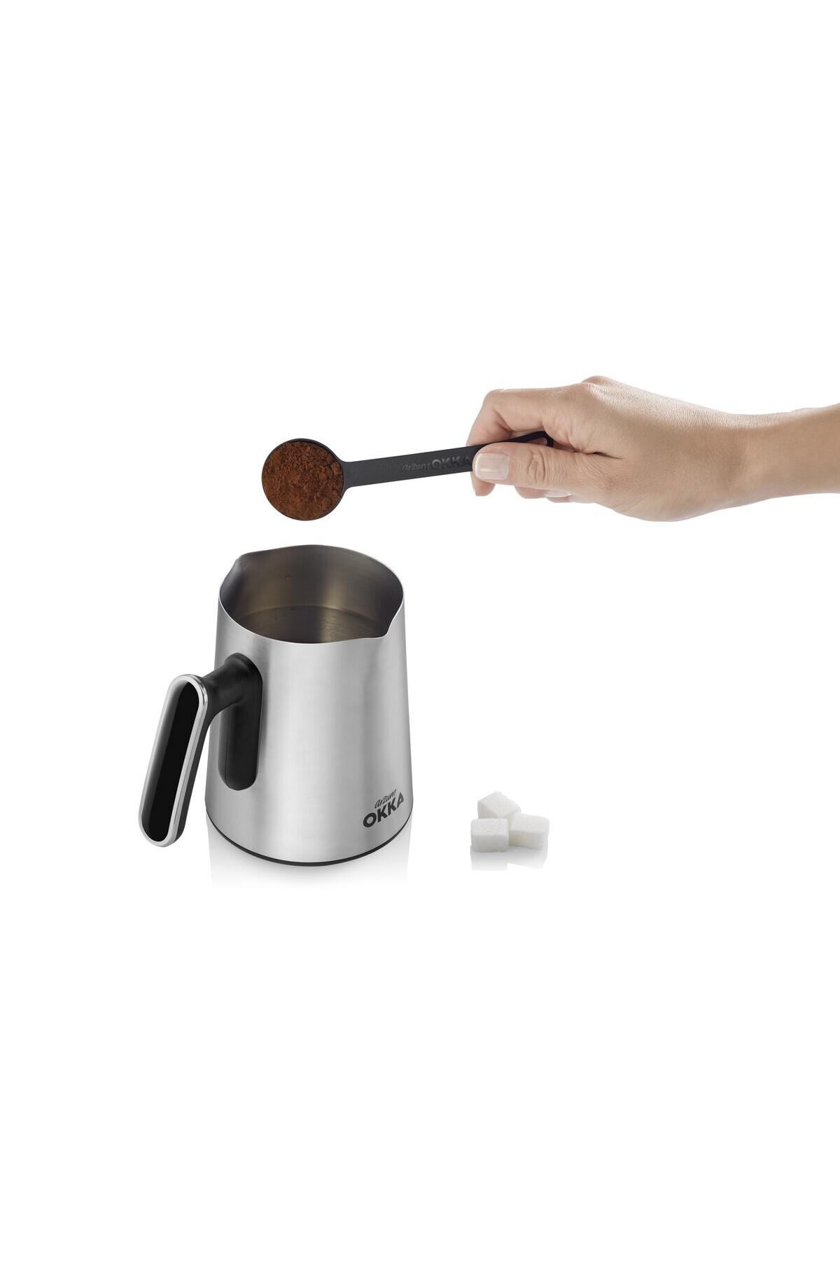 OK0010 Okka Minio Pro Türk Kahve Makinesi Çelik - Krom