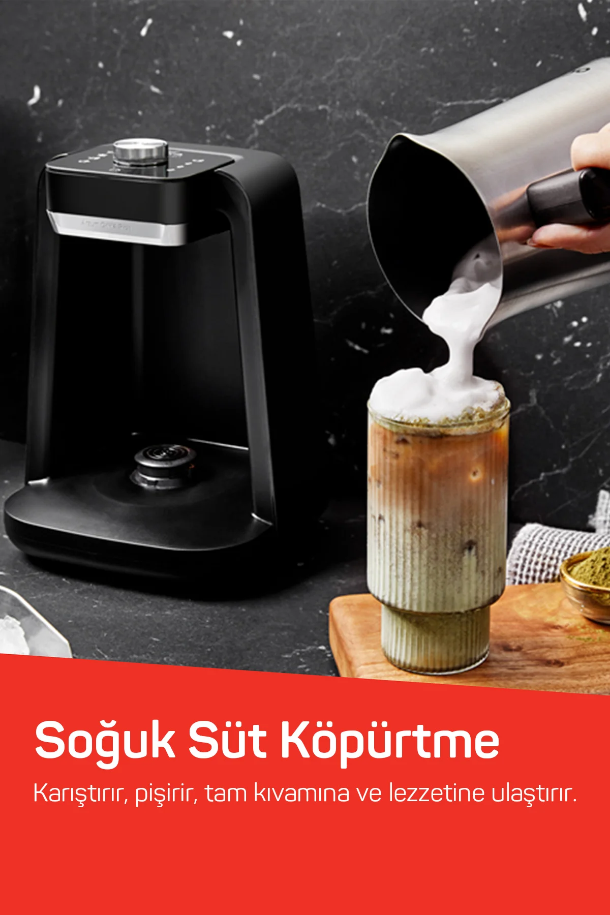 OK0020 Okka Rich Spin Pro Türk Kahvesi Makinesi 5 Fincan, 8 Farkl