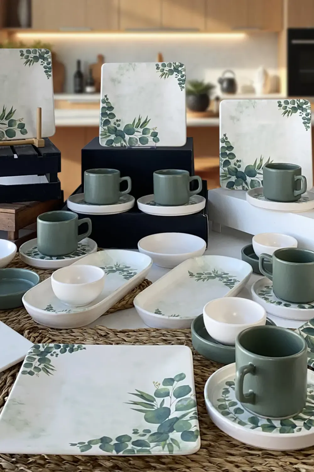 Okaliptus 29 Parça 6 Kişilik Kahvaltı Takımı