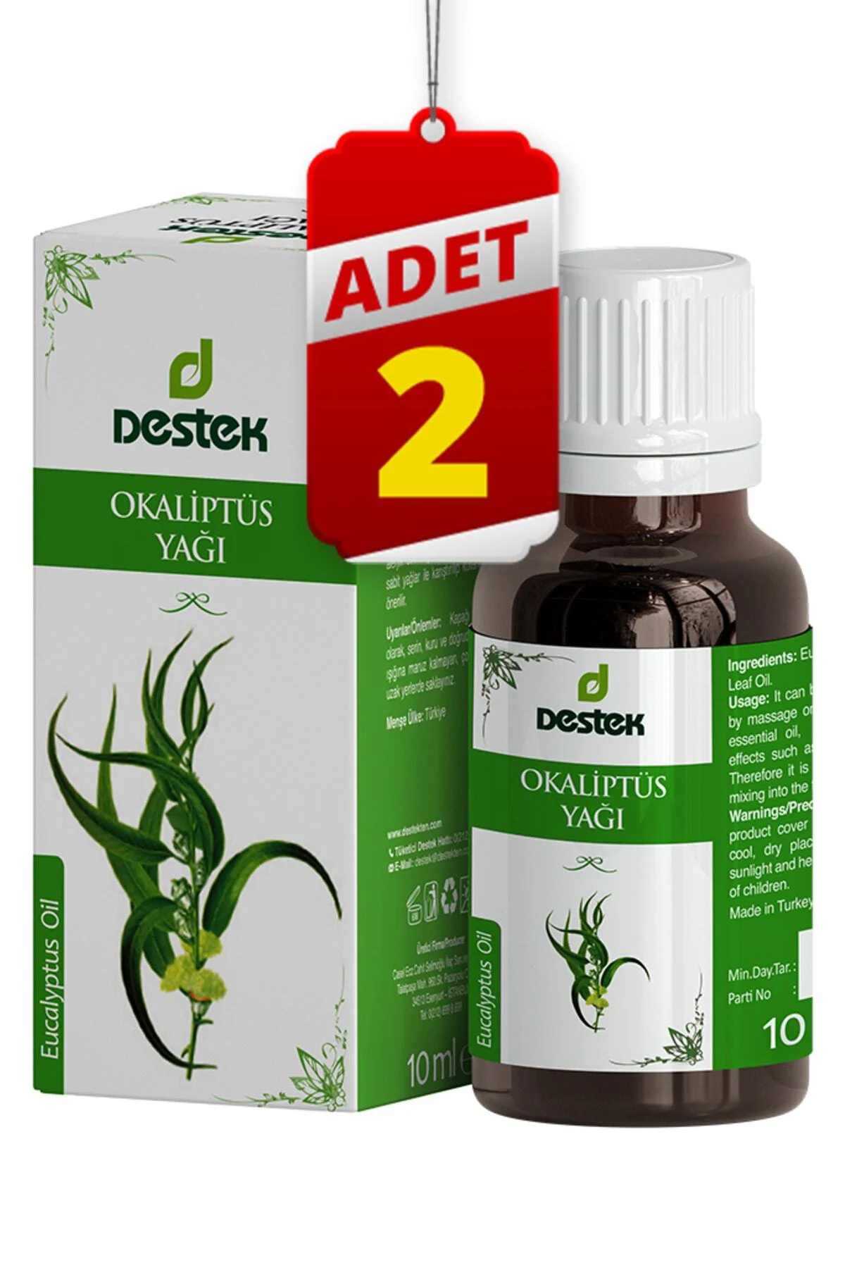 Okaliptüs Yağı 10 Ml (2 Adet) Fiyatı, Yorumları ve Özellikleri