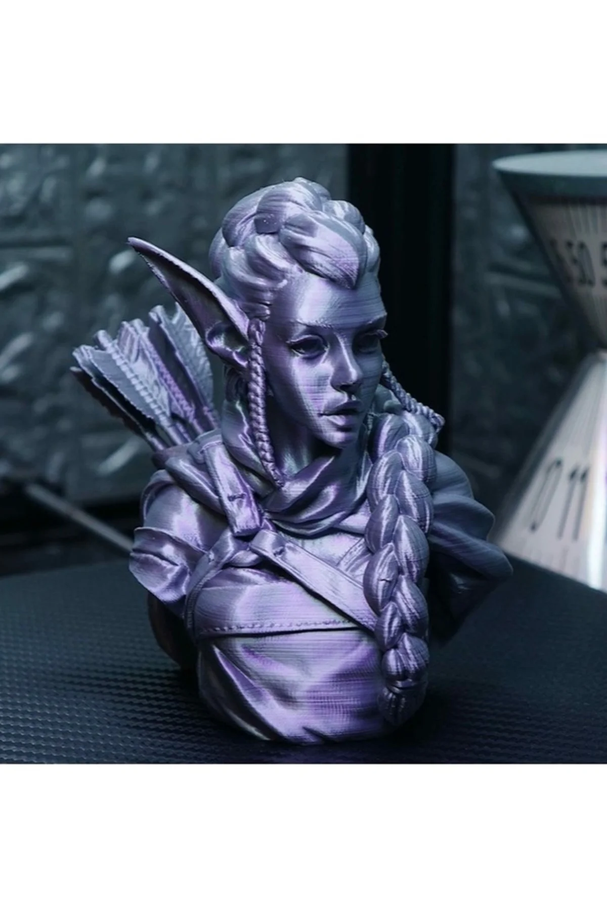 Okçu Kadın Elf 10cm Büst
