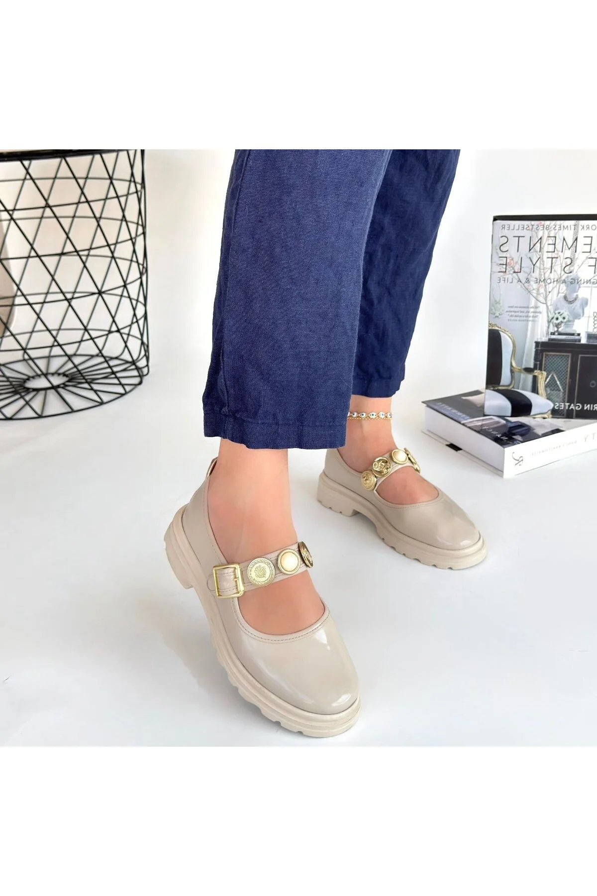 Okira Bej Rugan Oxford Ayakkabı Okira Bej Rugan Oxford Ayakkabı