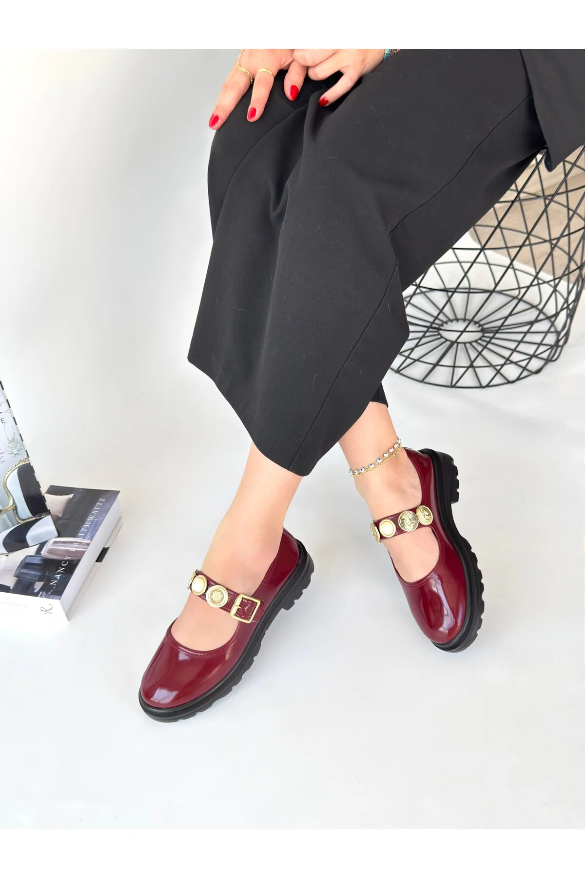 Okira Bordo Rugan Oxford Ayakkabı Okira Bordo Rugan Oxford Ayakkabı