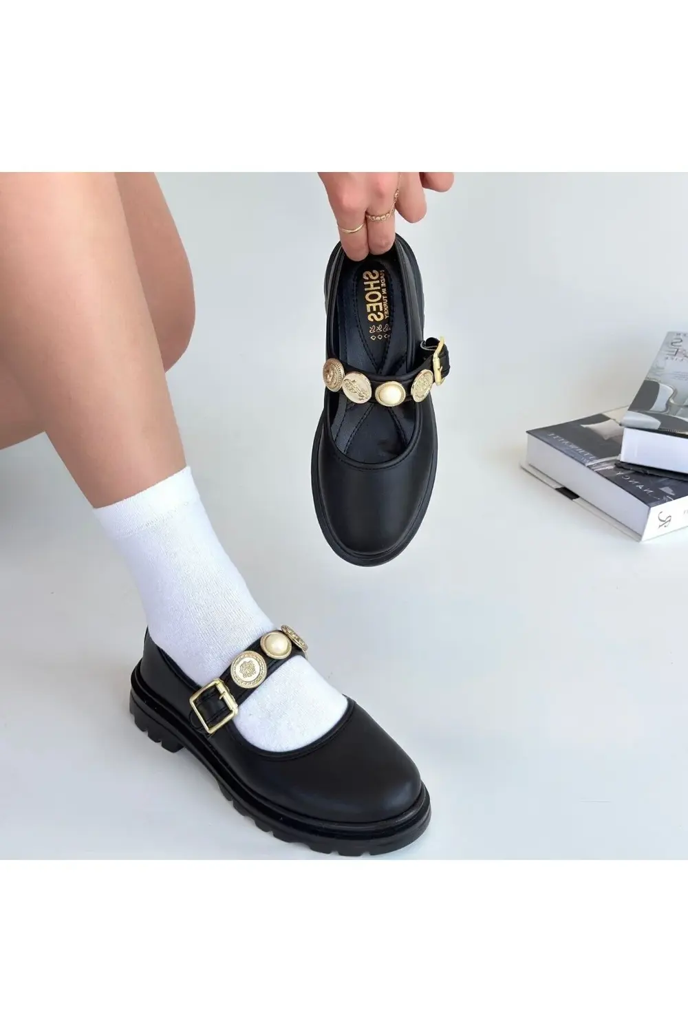 Kanonik Education Okira Siyah Cilt Oxford Ayakkabı Kanonik Education Okira Siyah Cilt Oxford Ayakkabı