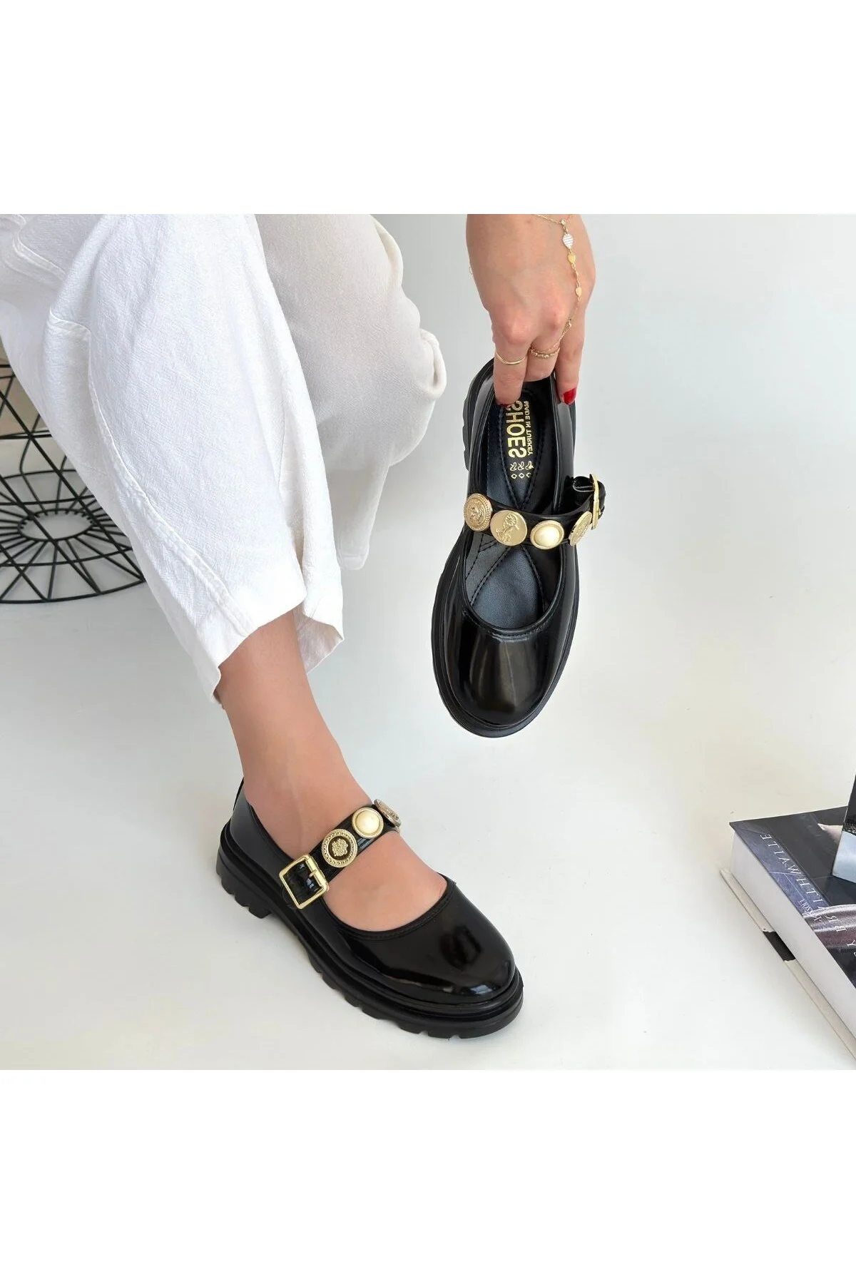 Okira Siyah Rugan Oxford Ayakkabı