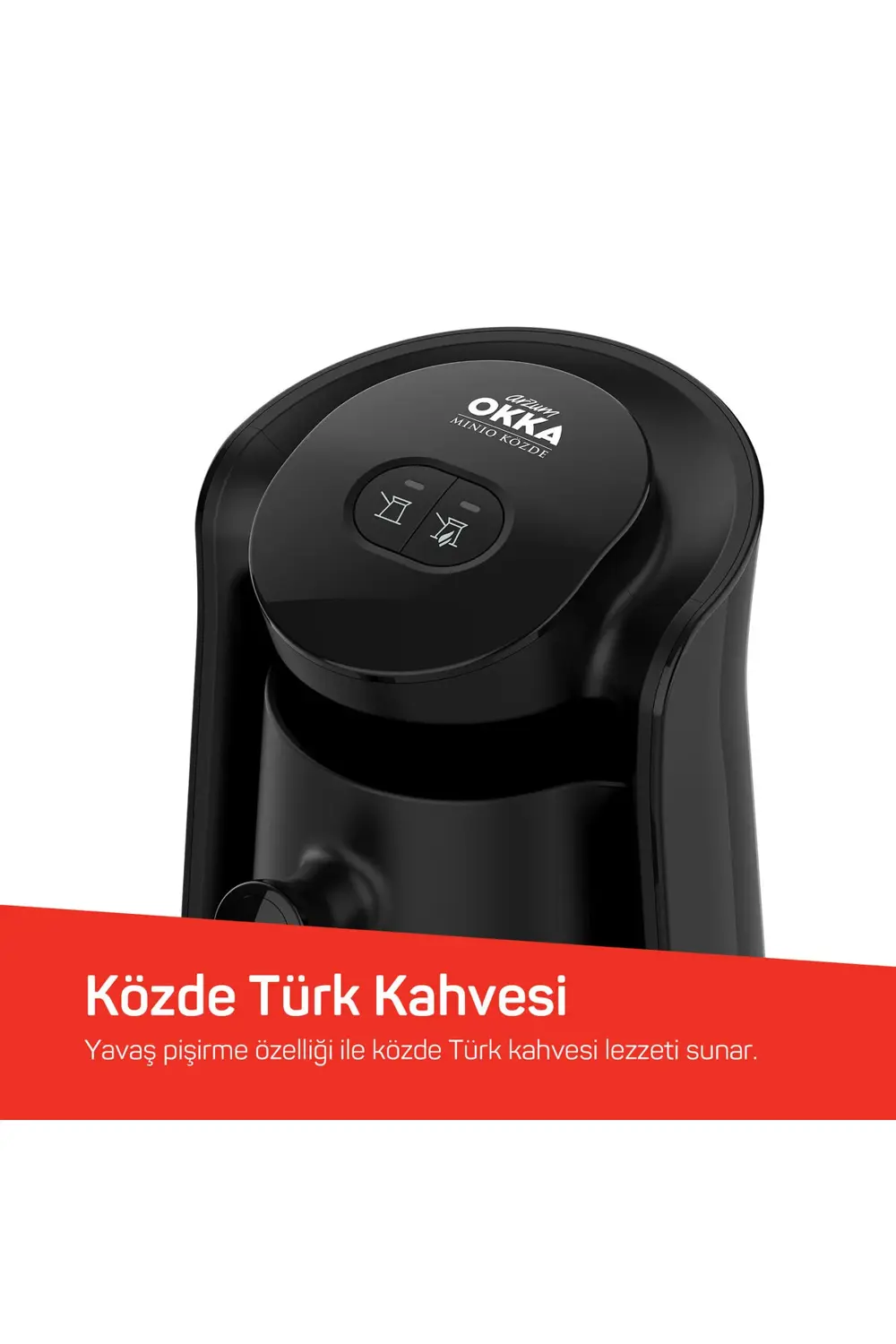 Arzum Okka Minio Közde Türk Kahvesi Makinesi 4 Fincan Kapasiteli Siyah