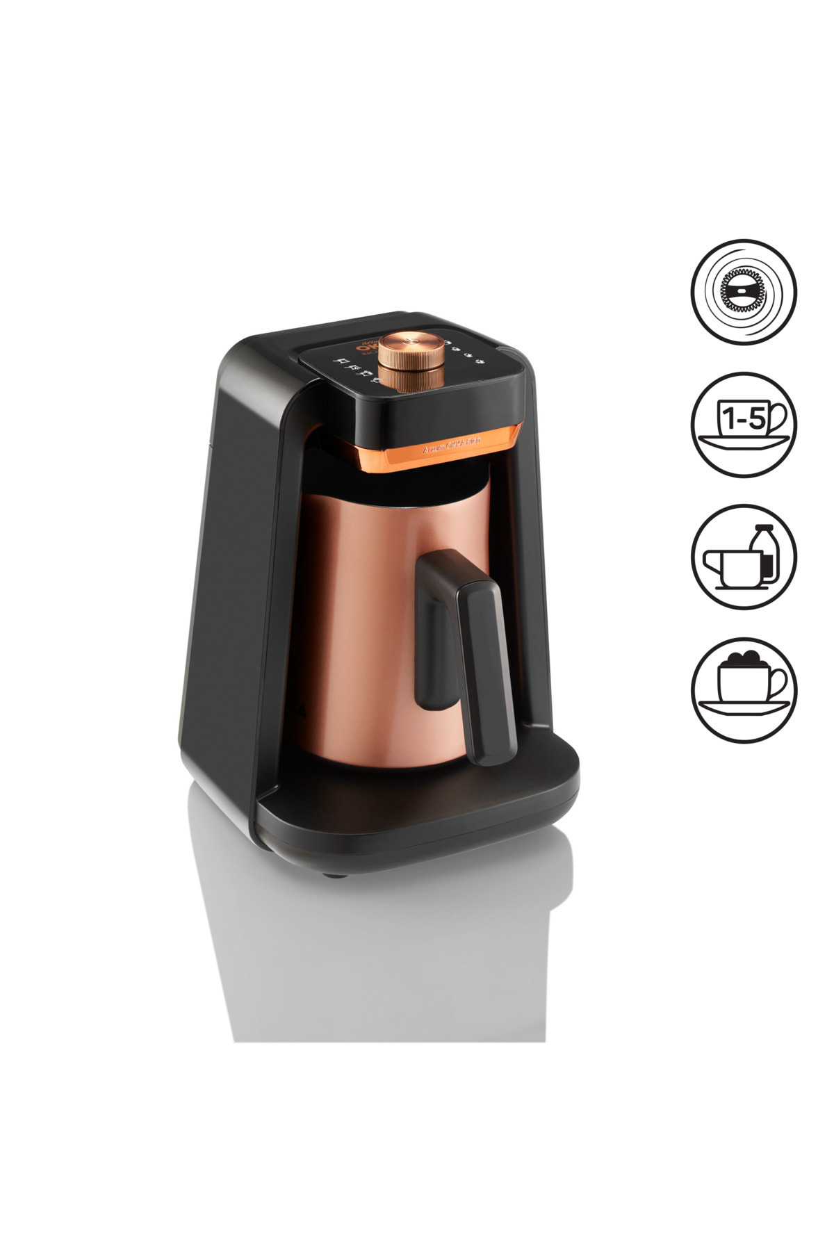 Okka OK0020 Rich Spin Pro Türk Kahvesi Makinesi Bakır