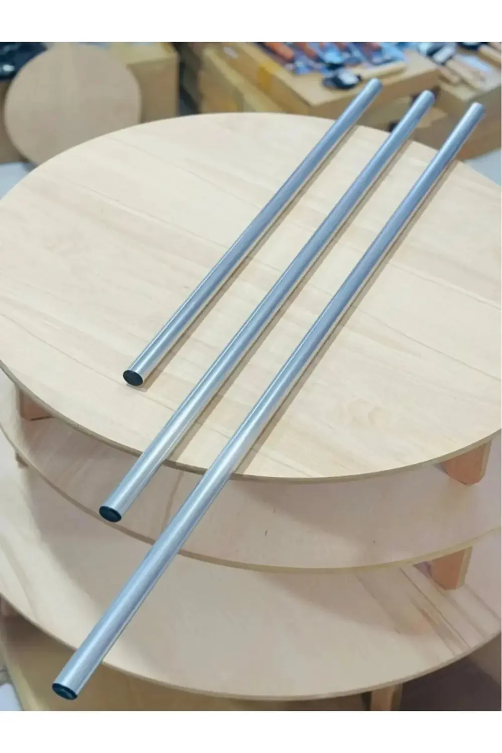 Oklava Alüminyum Hamur Yufka Açmalık Oklavalık Pratik Paslanmaz(1