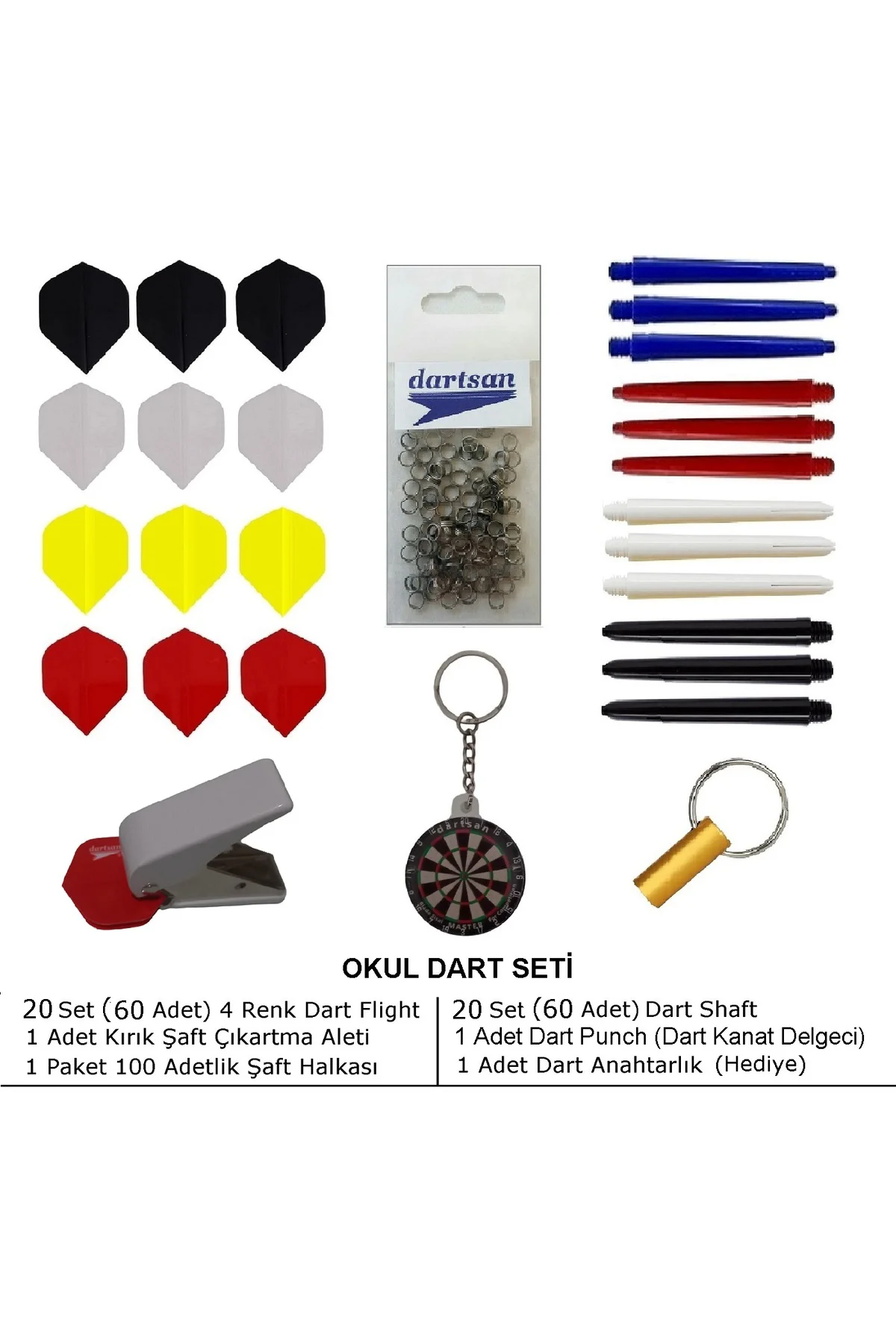Okul Dart Seti. Çoklu Set