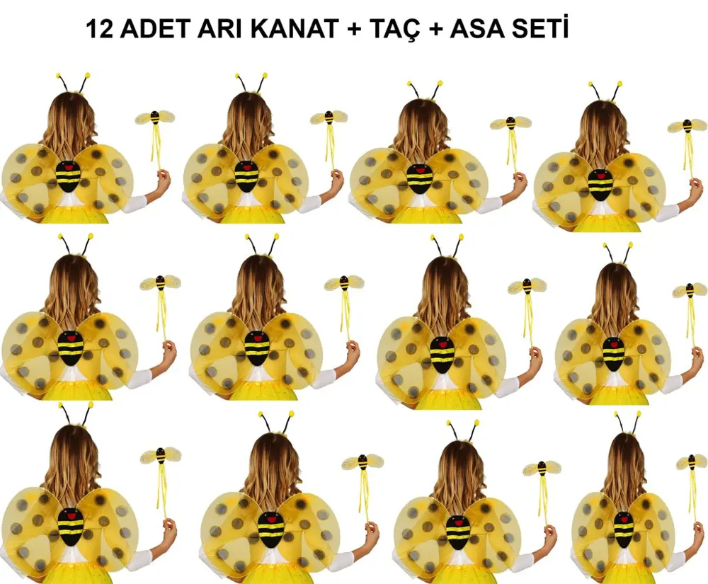 Okul Gösterileri için  Arı Kanadı Seti - Etkinlik Kanatları