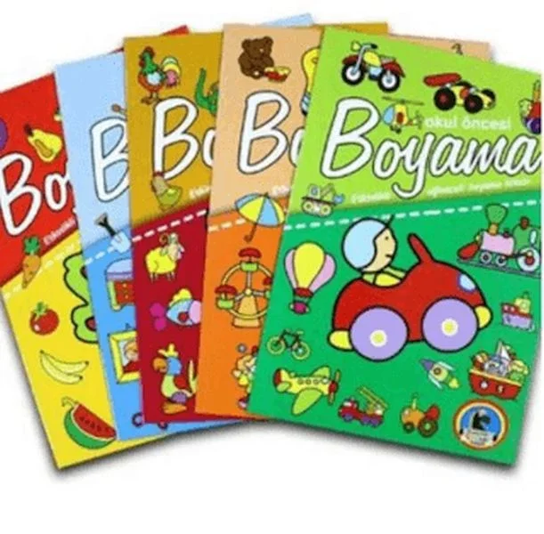 Okul Öncesi Boyama - Etkinlikli Eğlenceli Dev Boyama Kitabı (5 Kitap Takım) Fiyatı, Yorumları ve Özellikleri