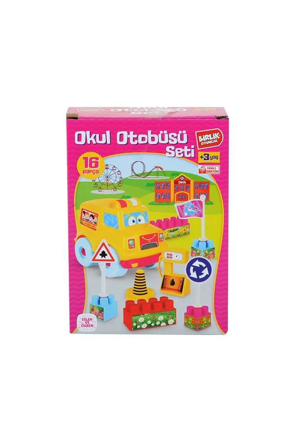 Okul Otobüsü Seti 16 Parça - URT-10-3597 - 1 ADET