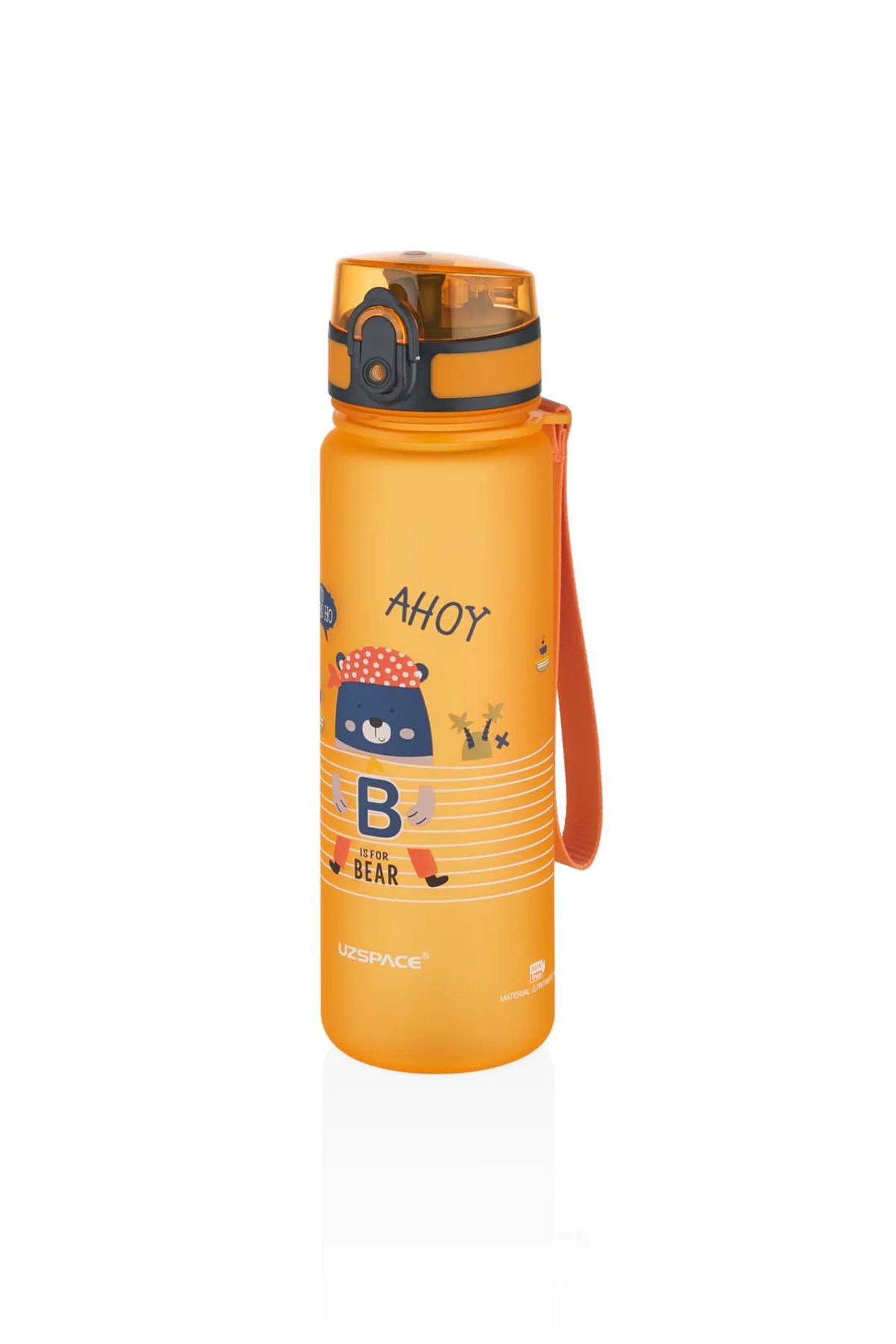 Okul Su Matarası - Desenli - 500ml - Tritan Suluk Soft Touch