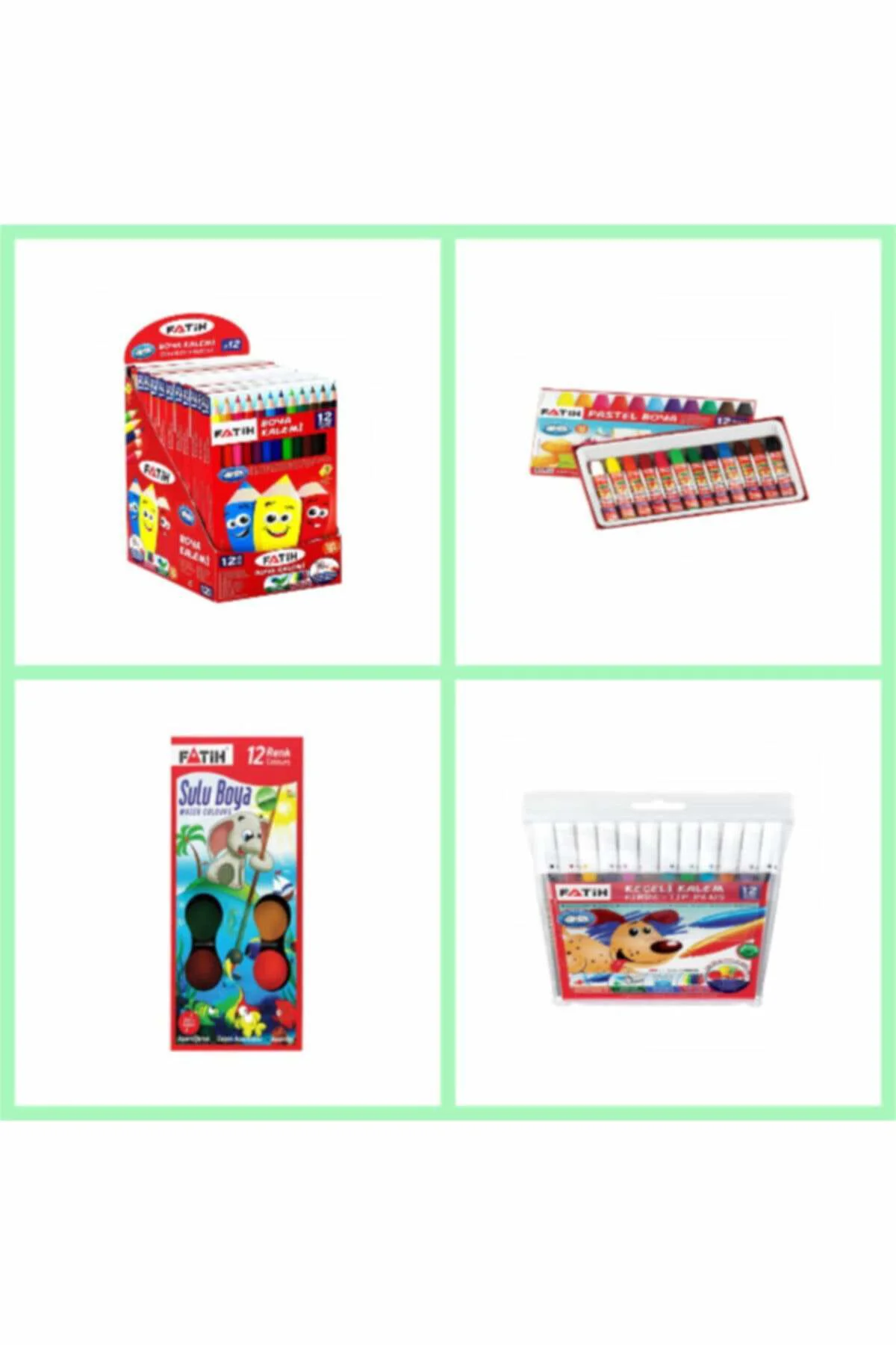 Okula Dönüş 4'lü Boyama Seti