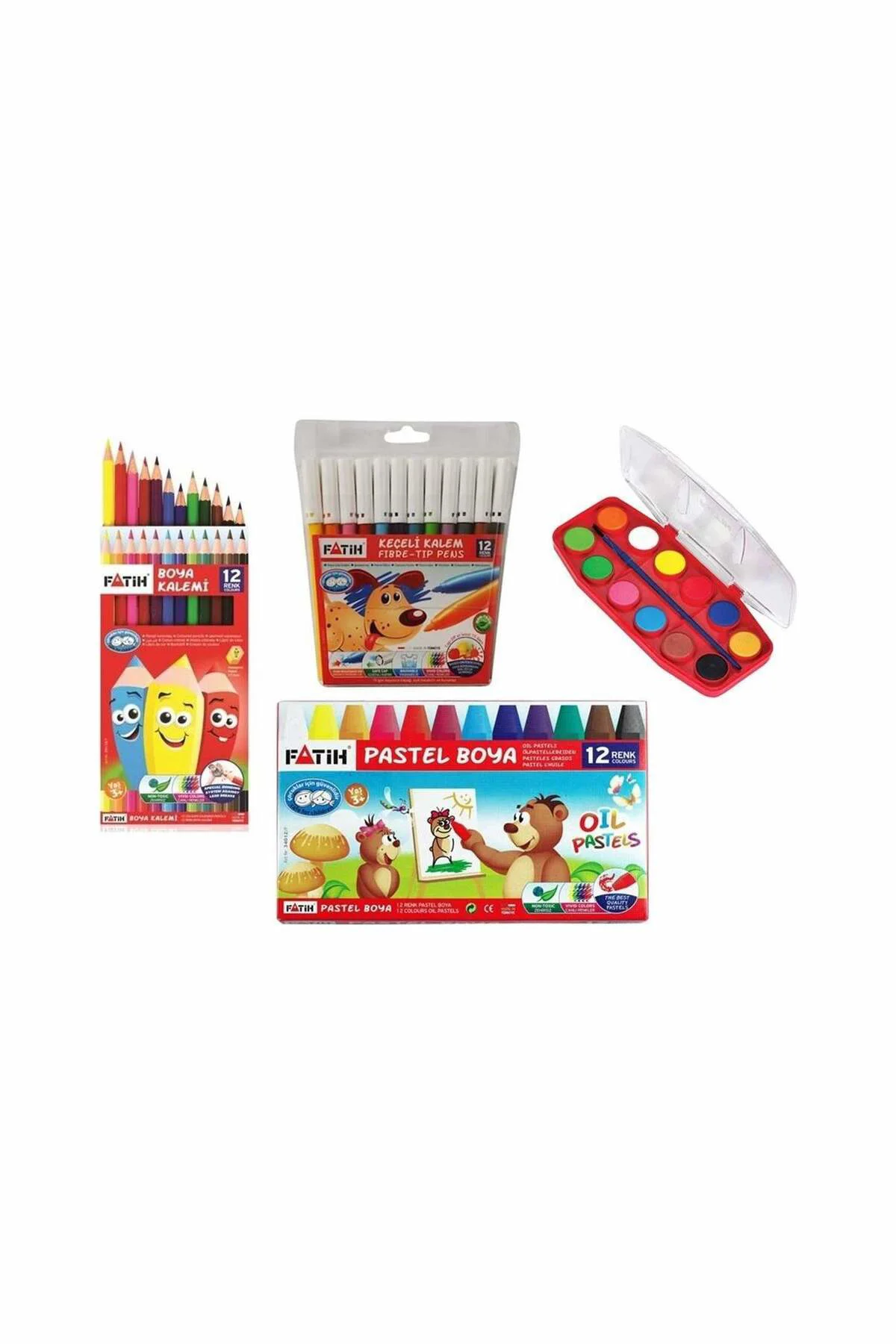 Okula Dönüş 4'lü Boyama Seti