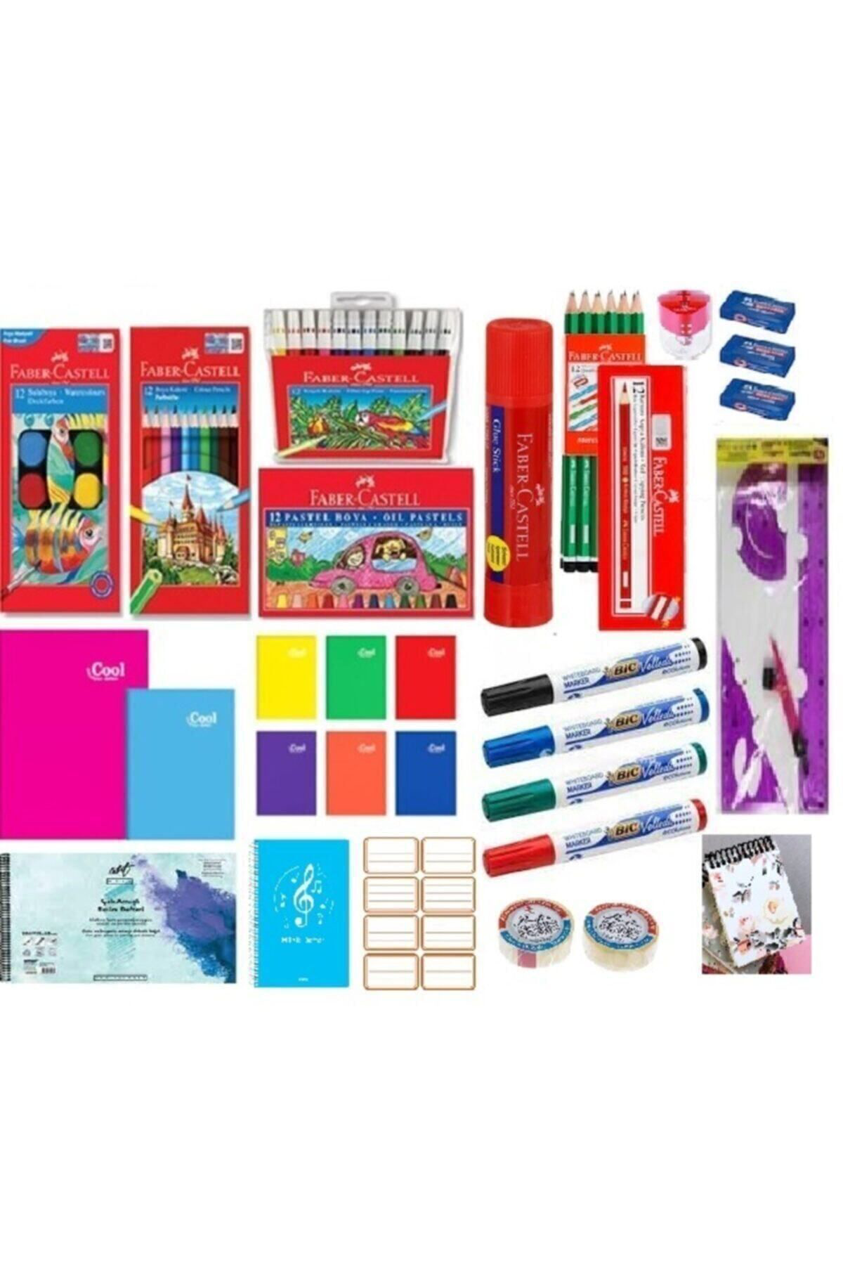 Faber Castell Okula Dönüş İlkokul 2. Sınıf, 3. Sınıf, 4. Sınıf Kırtasiye Seti Ç