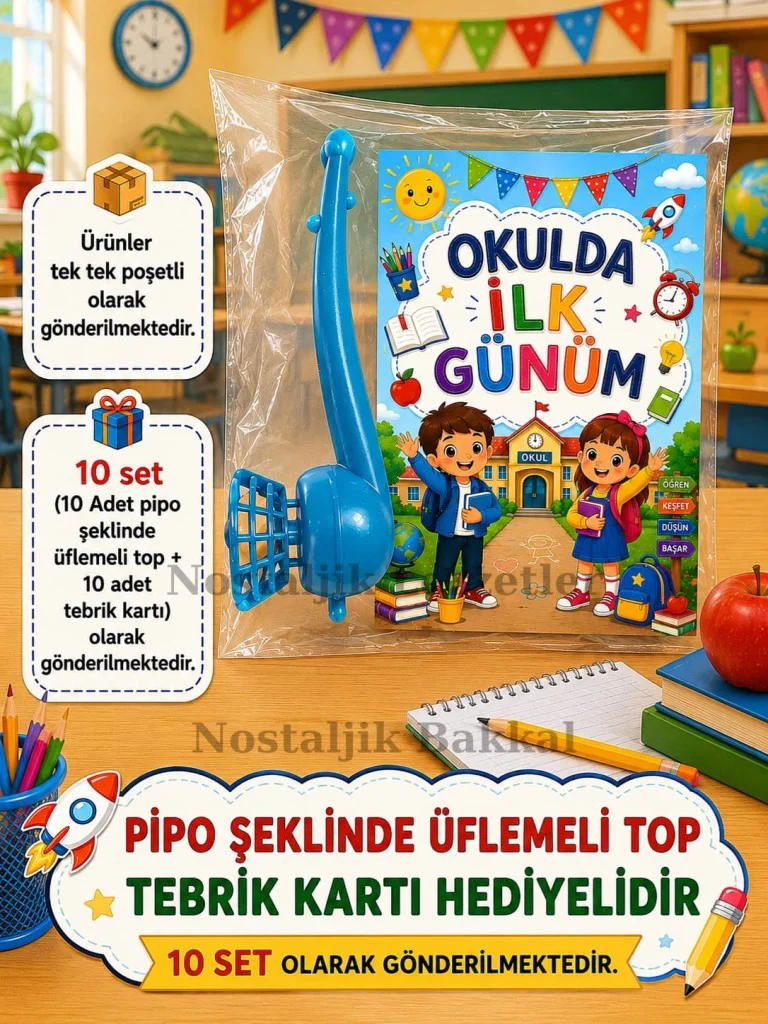 Okula Yeni Başlayan Öğrencilere Özel 10 Adet Hediye Seti 1. Sınıf