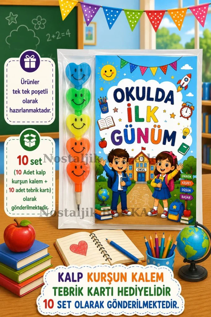 Okula Yeni Başlayan Öğrencilere Özel 10 Adet Hediye Seti 1. Sınıf Okula Yeni Başlayan Öğrencilere Özel 10 Adet Hediye Seti 1. Sınıf