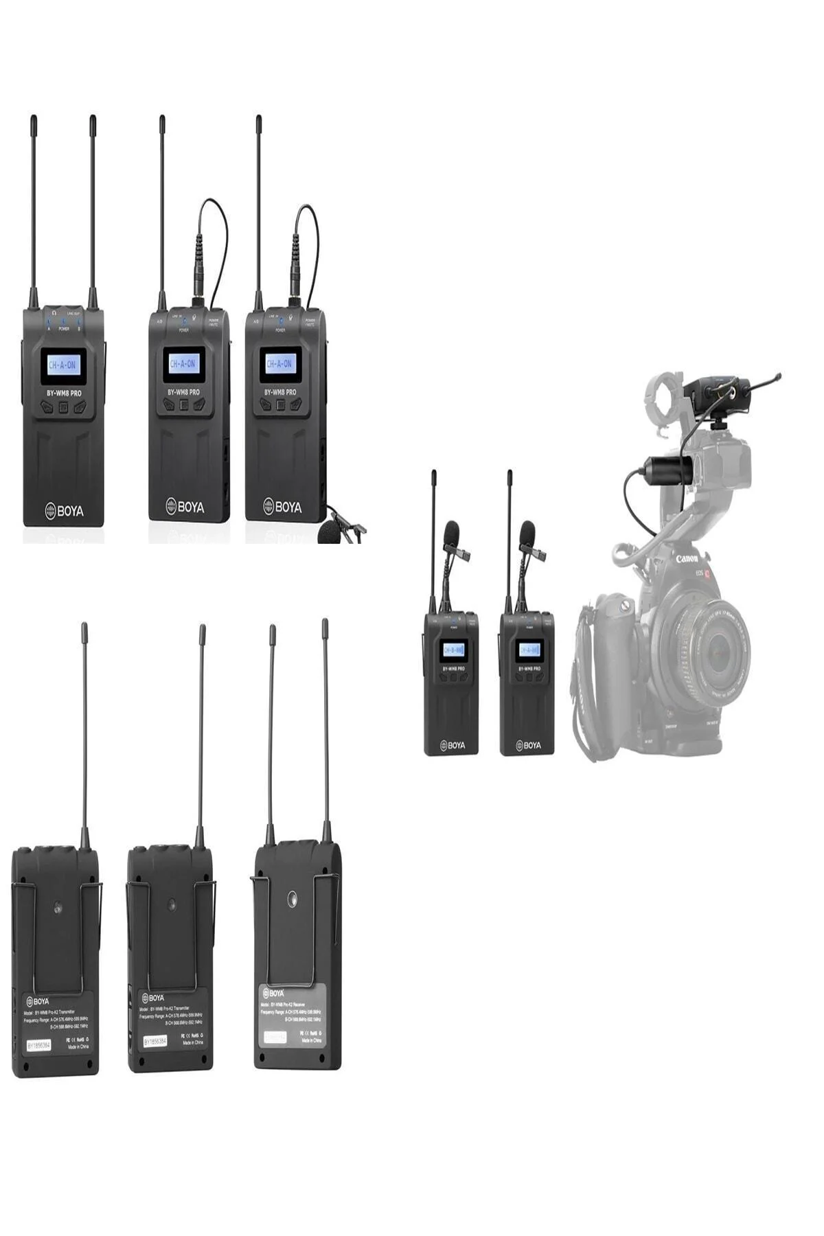 Okullar Için Wm8 Kablosuz Ikili Yaka Mikrofonu