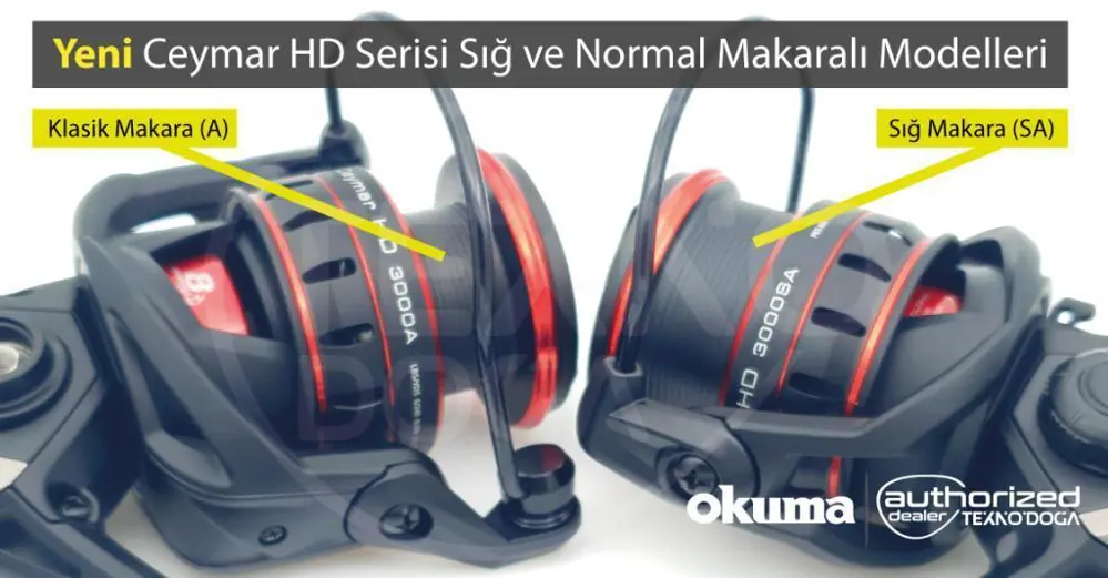 Okuma Ceymar HD 1000A LRF Olta Makinesi 8BB 5.2:1