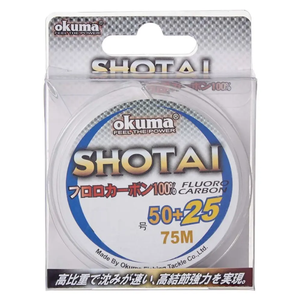 Okuma Shotai 75m 0.33mm %100 Fluorocarbon Misina