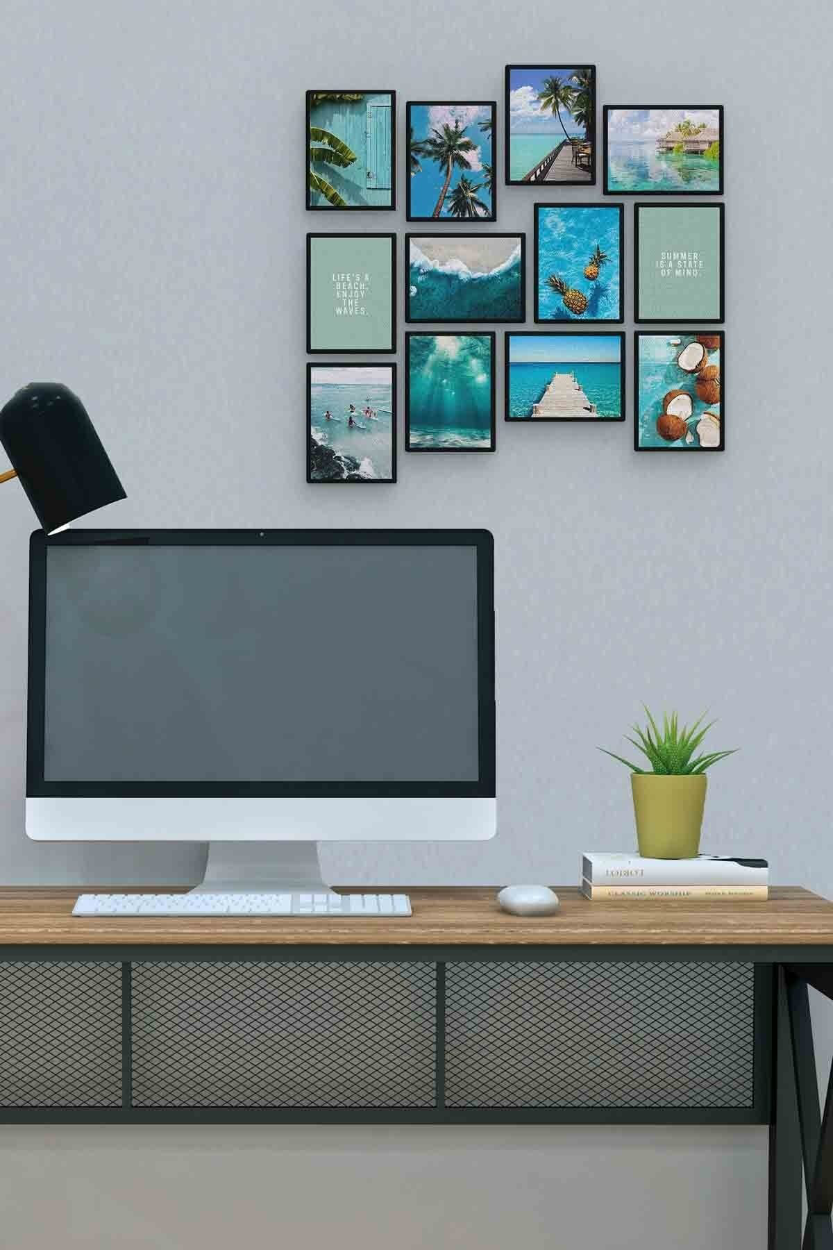 Okyanus 12 Parça Mdf (ahşap) Tablo Ofis Boyu 