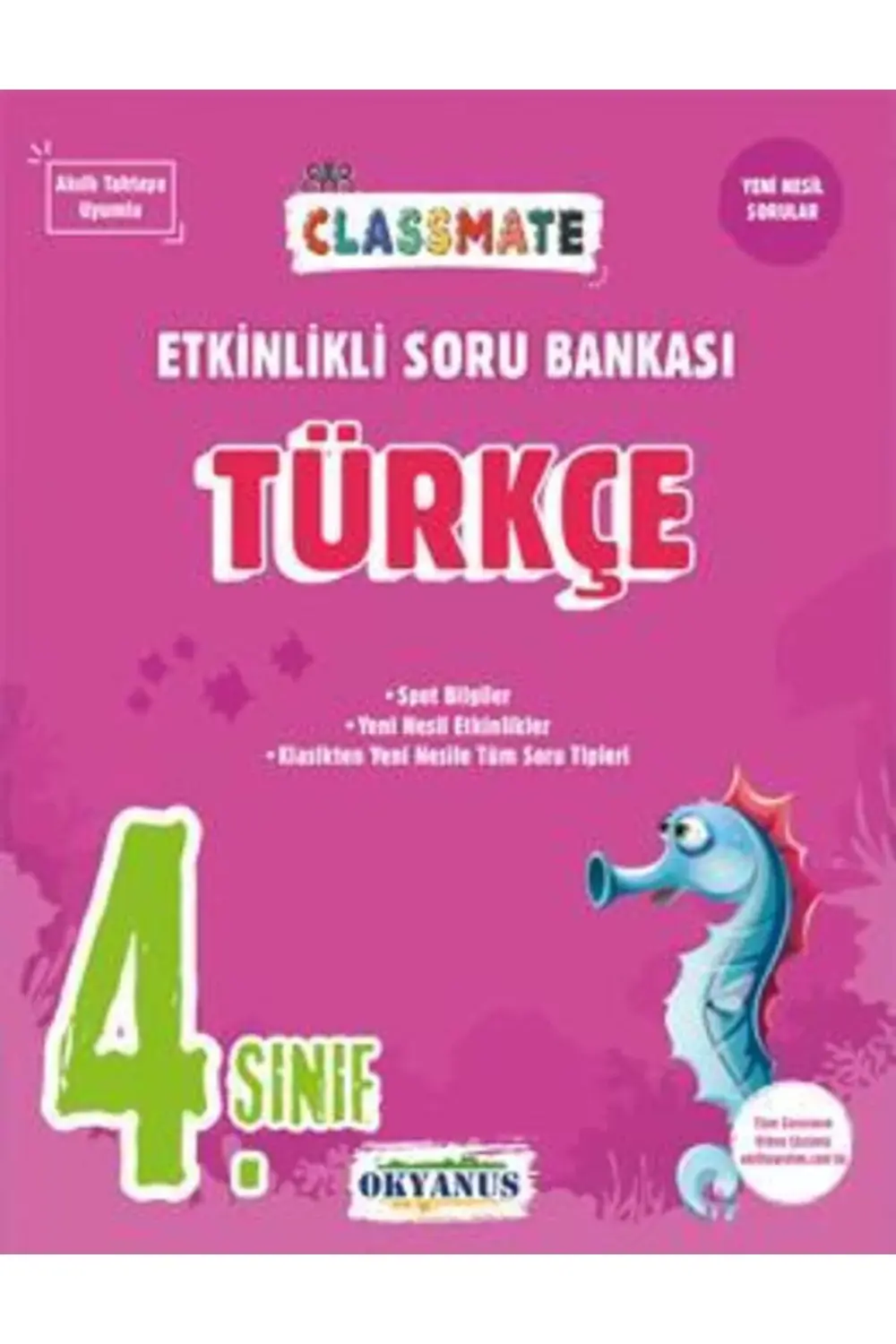Okyanus 4. Sınıf Türkçe Classmate Etkinlikli Soru Bankası