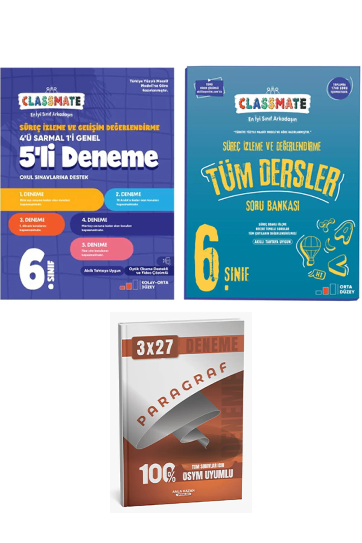 Okyanus 6. Sınıf Maarif Model Tüm Dersler Soru + 5li Deneme + Anl