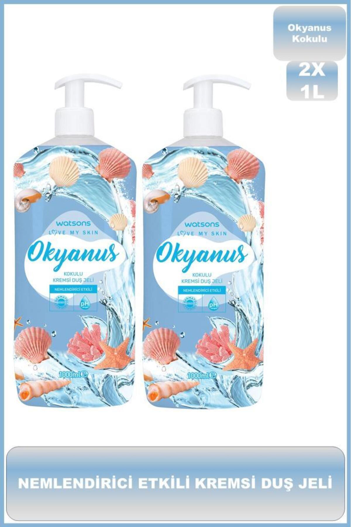 Okyanus Kremsi Duş Jeli 1000 Ml X2 Adet