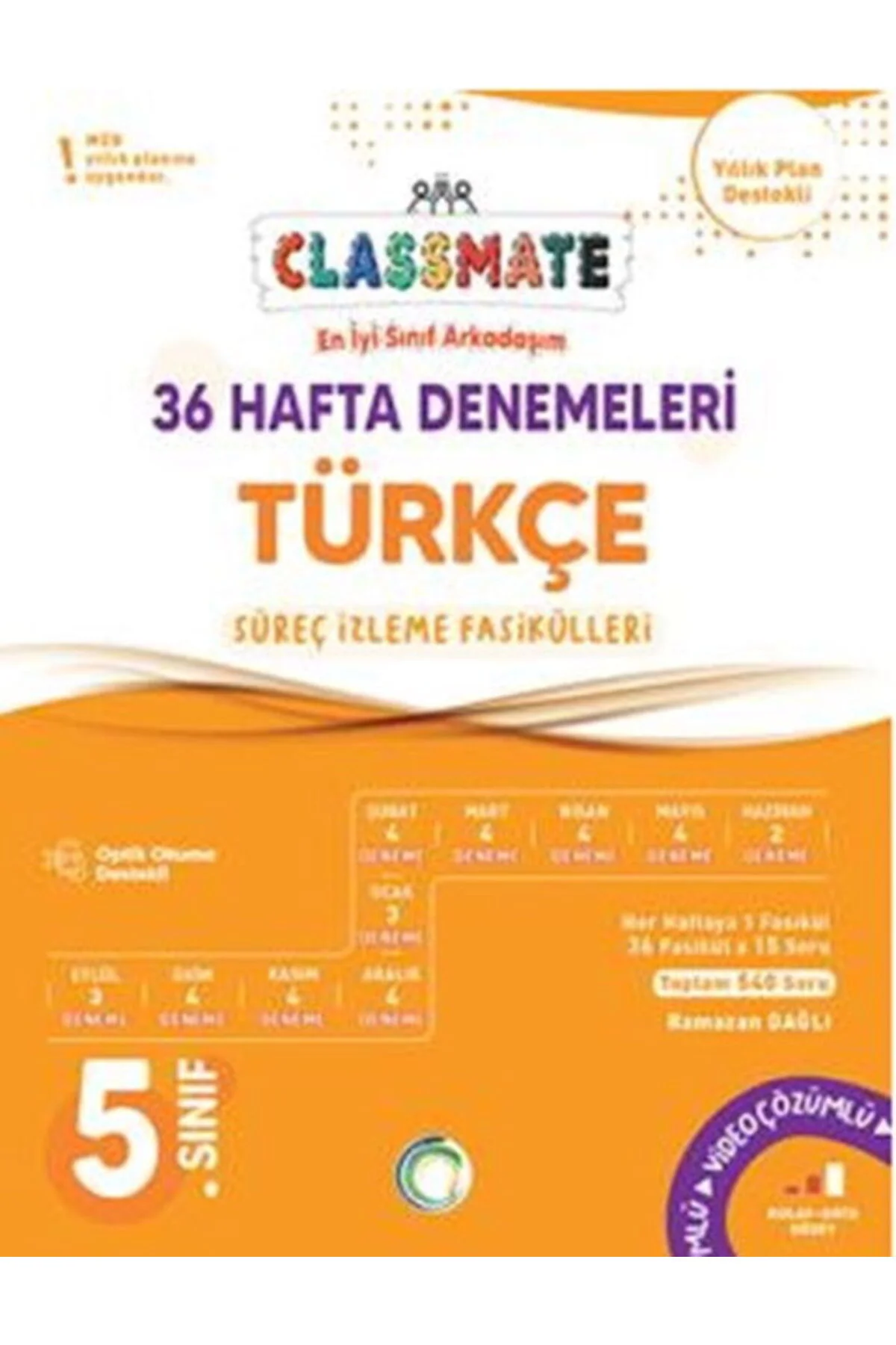 Okyanus 5. Sınıf Türkçe Classmate 36 Hafta Denemeleri