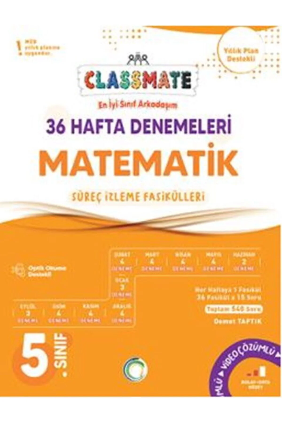 Okyanus 5. Sınıf Matematik Classmate 36 Hafta Denemeleri